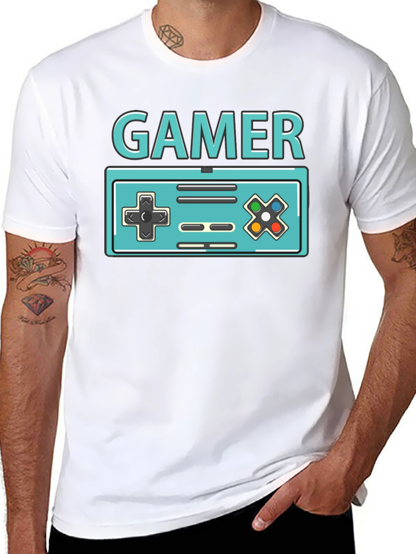 Retro Gamer T-Shirt - Classic Console Design