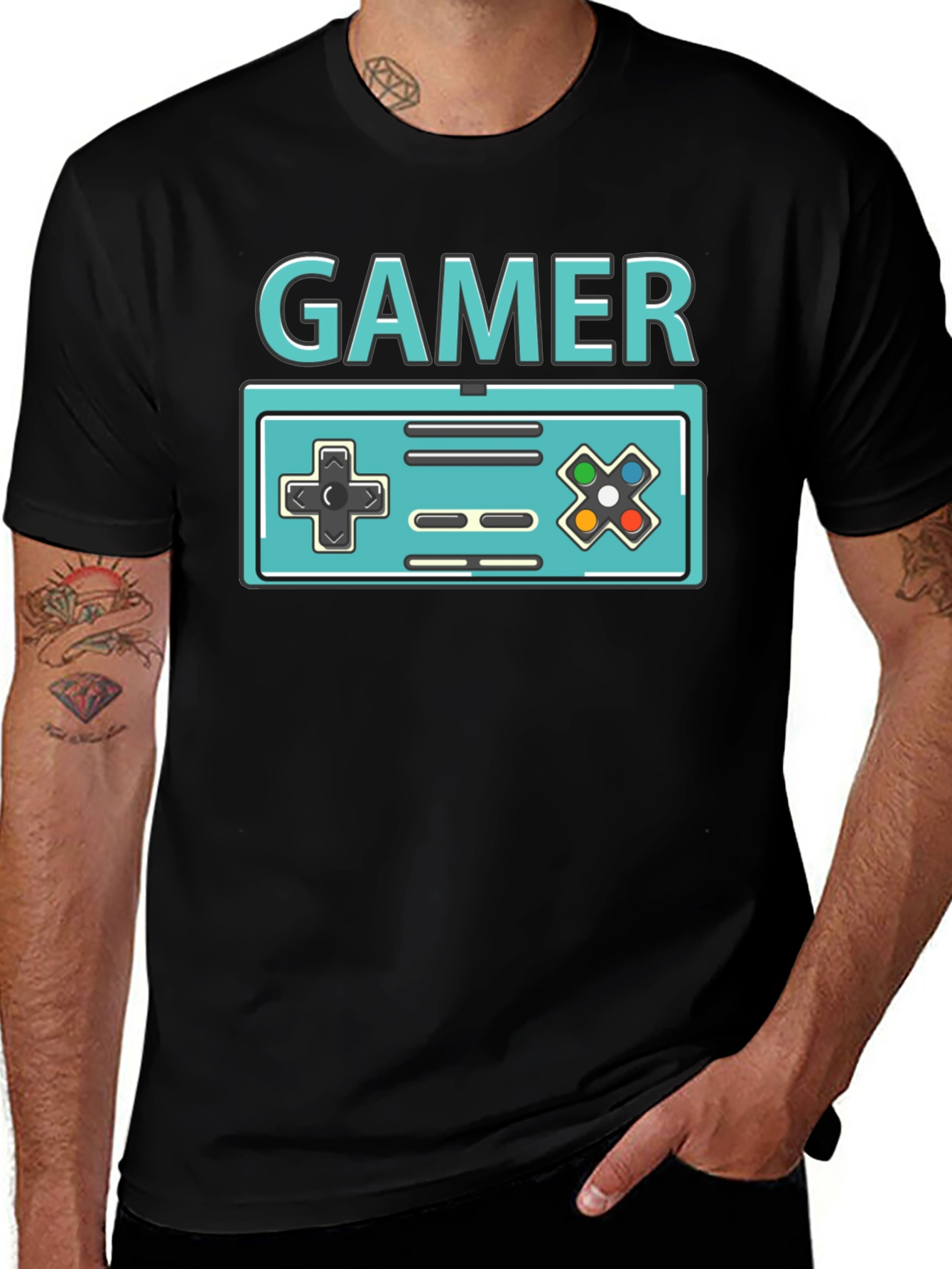 Retro Gamer T-Shirt - Classic Console Design