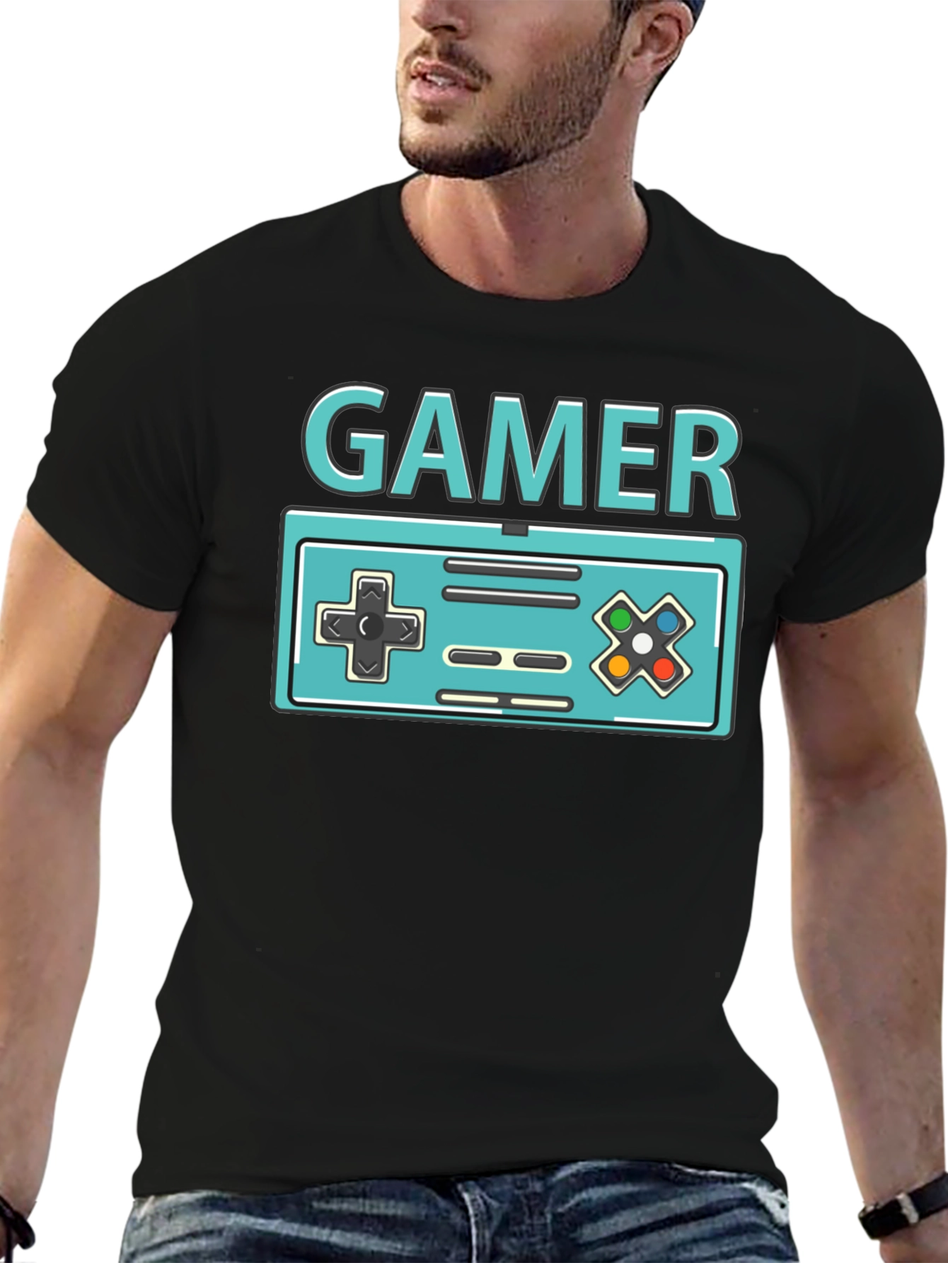 Retro Gamer T-Shirt - Classic Console Design