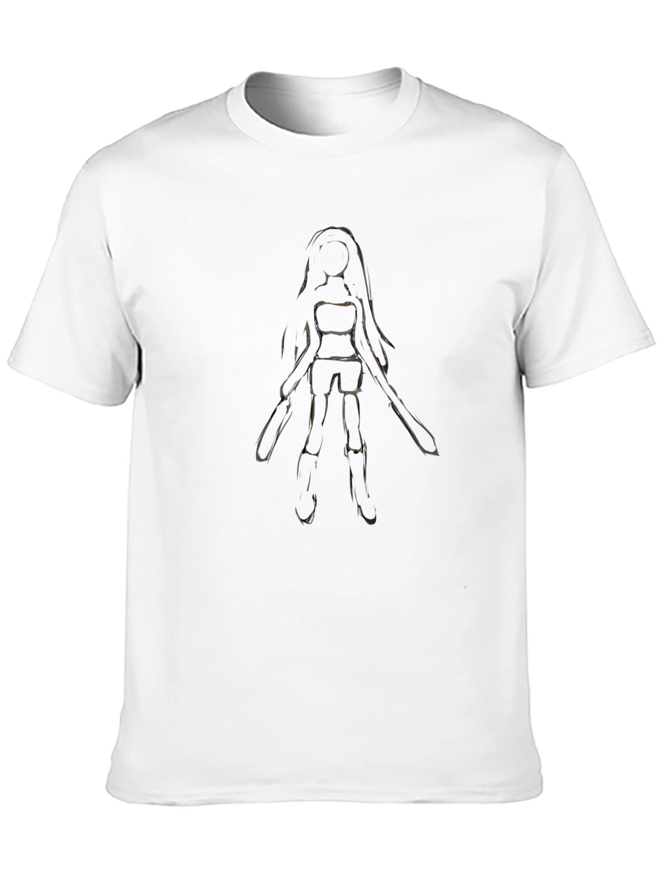 Anime Girl Black T-Shirt - Stylish Casual Wear