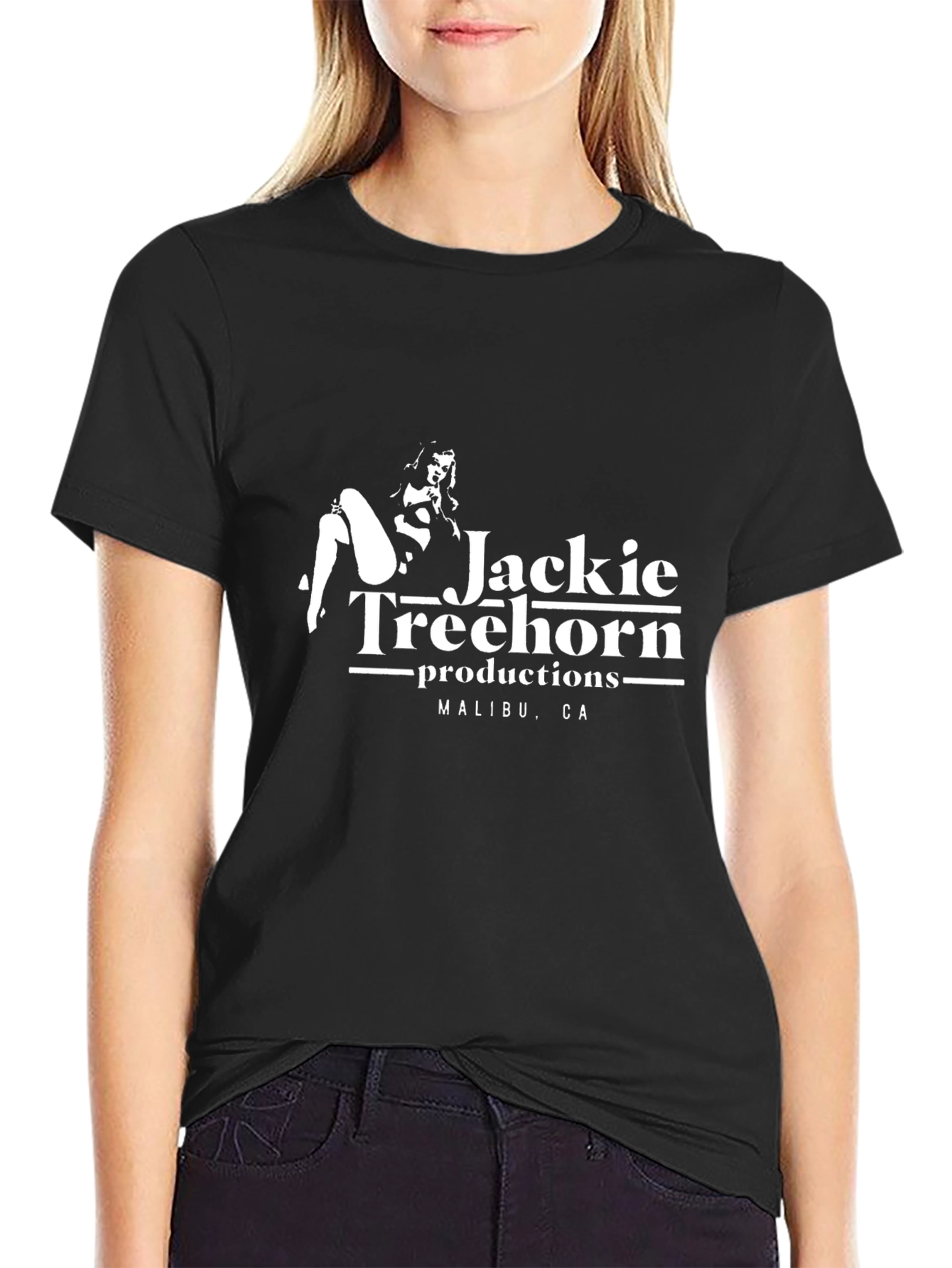 Jackie Treehorn Productions Black T-Shirt