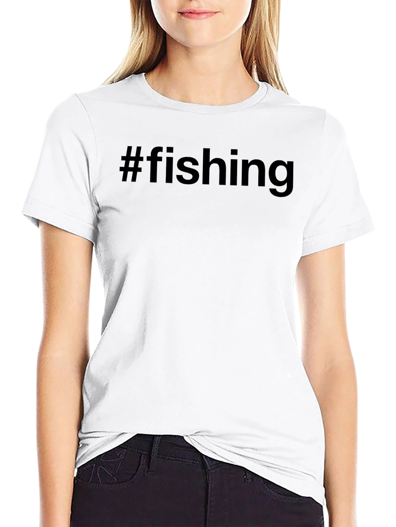Mens #fishing Graphic Tee - Black