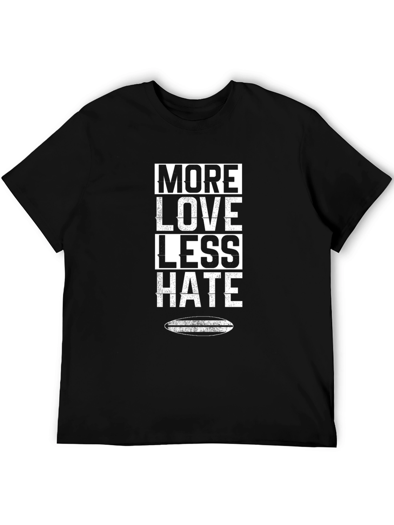 More Love Less Hate Graphic T-Shirt