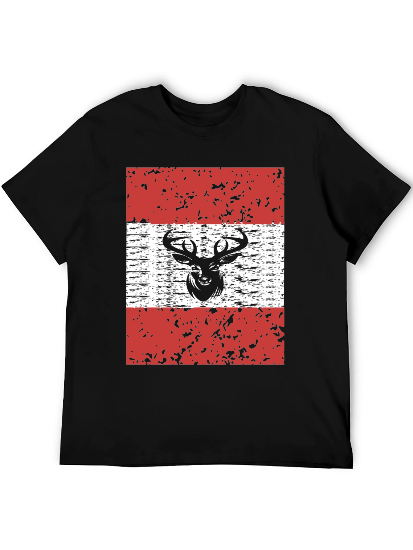 Deer Austria Flag Graphic T-Shirt