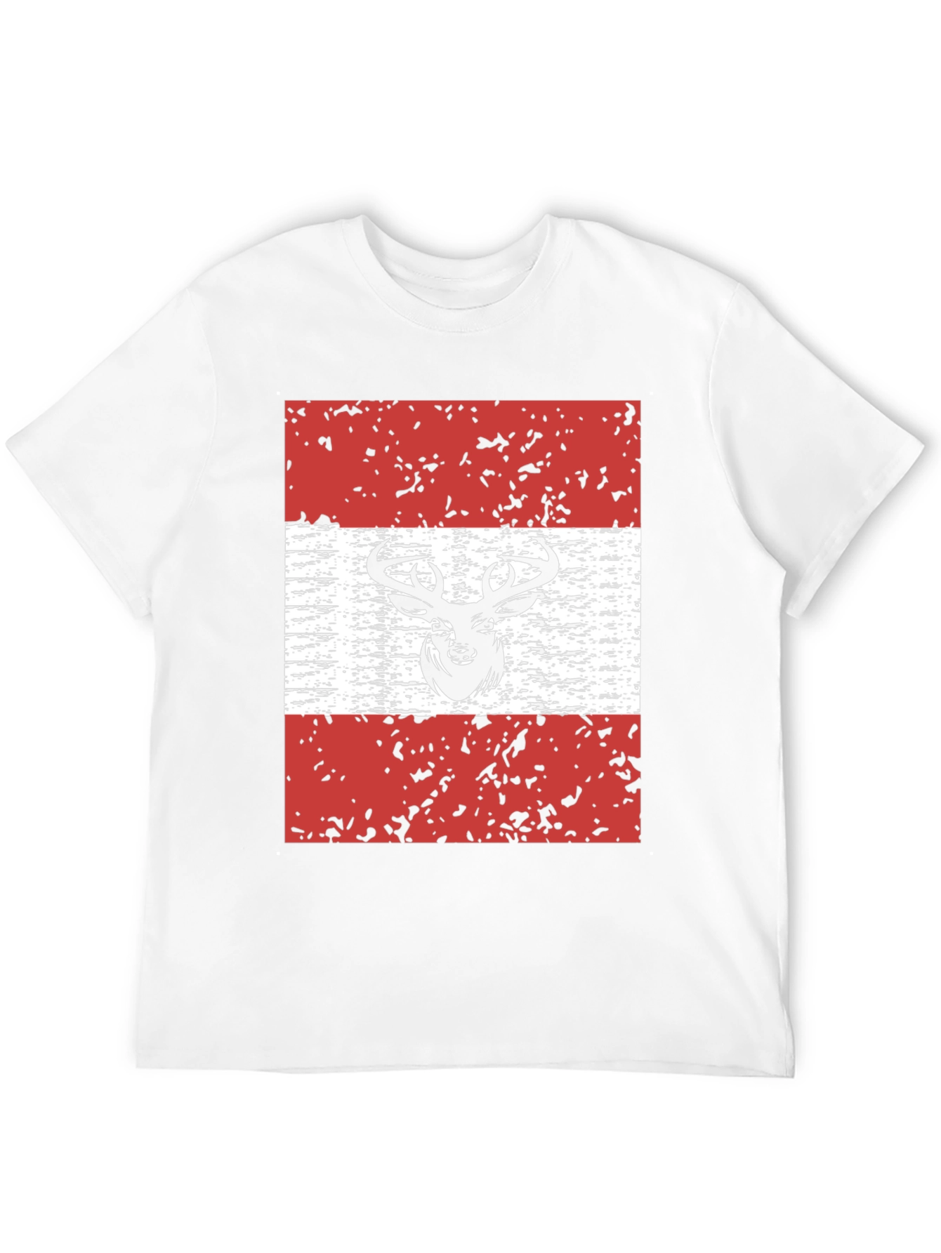 Deer Austria Flag Graphic T-Shirt