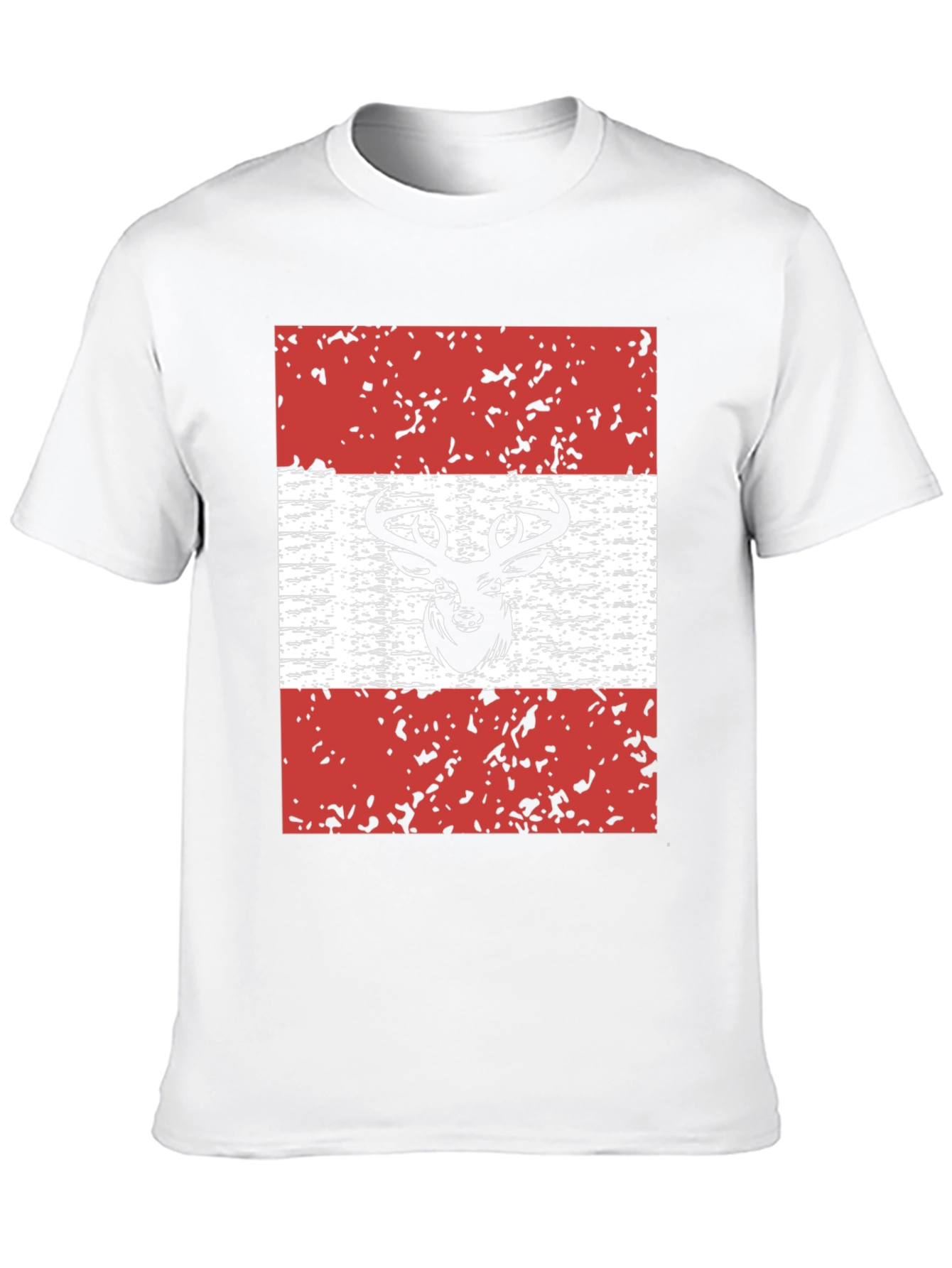 Deer Austria Flag Graphic T-Shirt