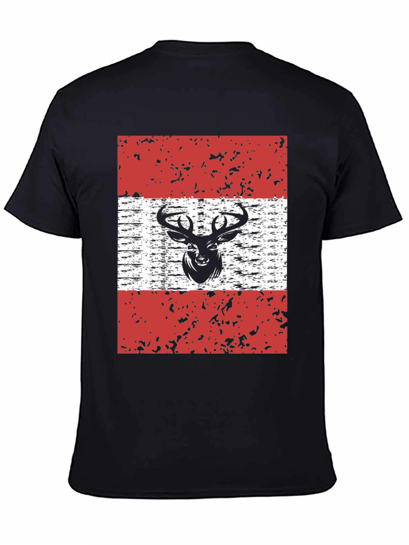 Deer Austria Flag Graphic T-Shirt