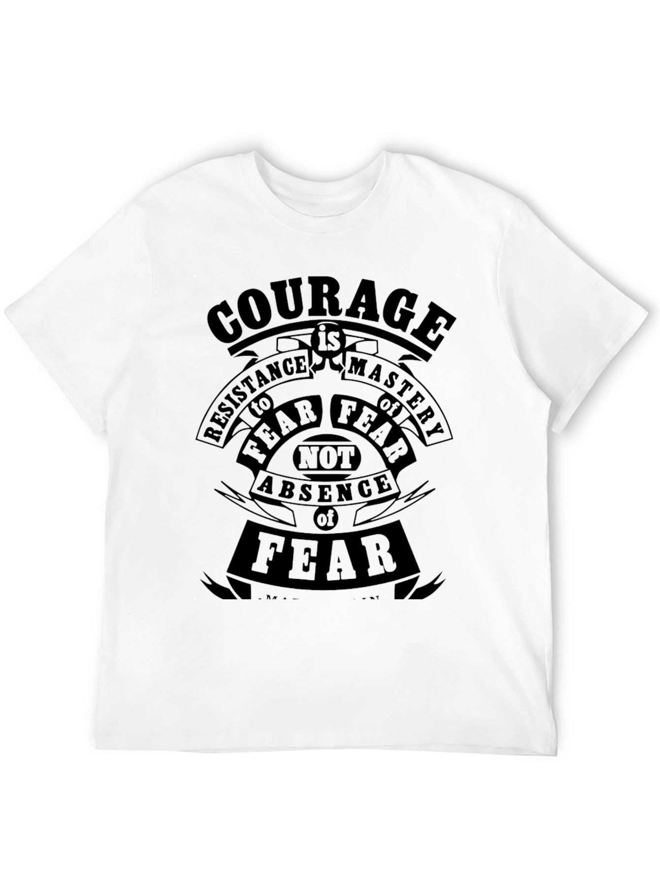 Courage Resistance to Fear T-Shirt - Premium Quality