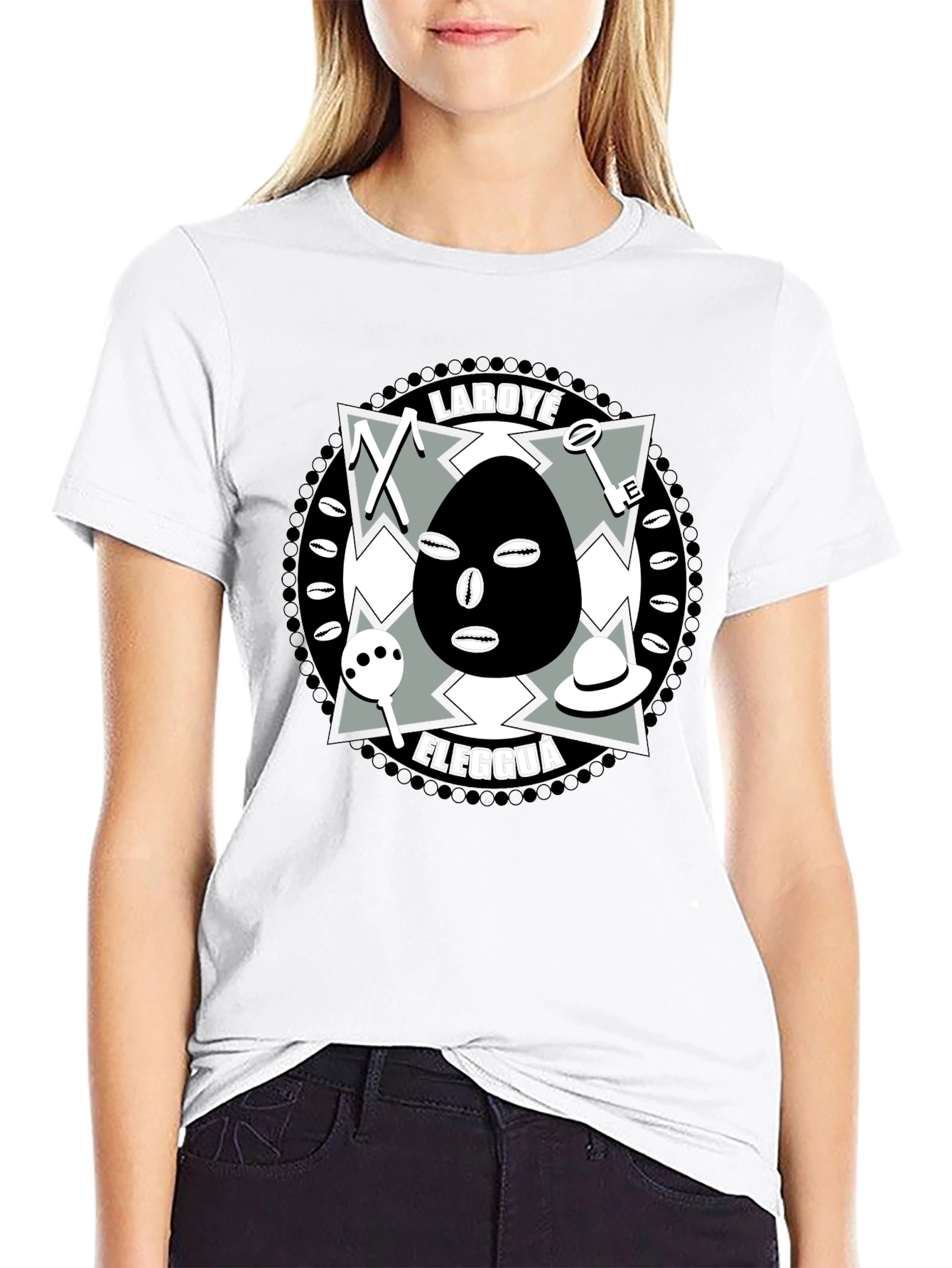 Laroyé Elegguá T-Shirt - Afro-Cuban Orisha Design
