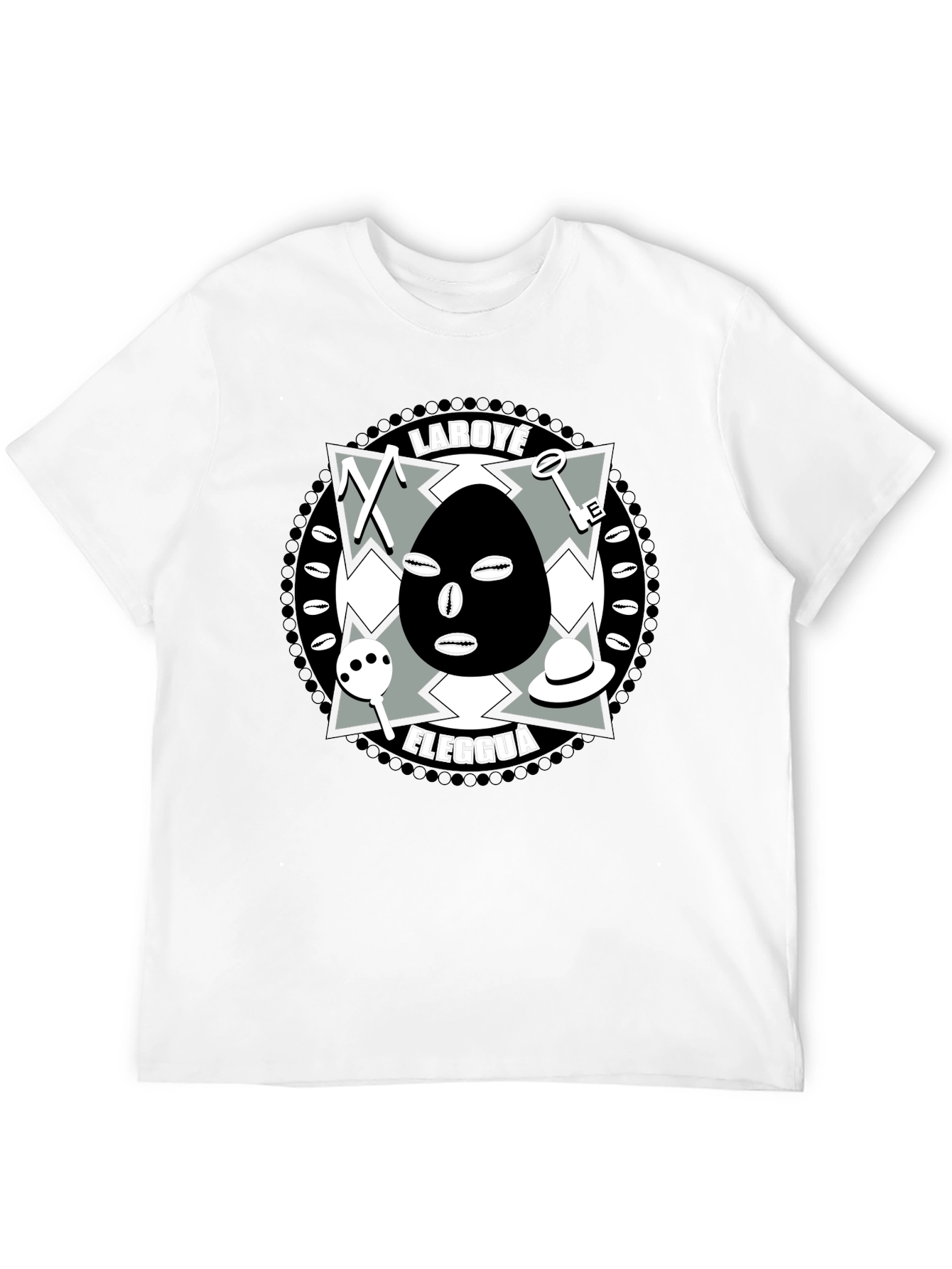 Laroyé Elegguá T-Shirt - Afro-Cuban Orisha Design