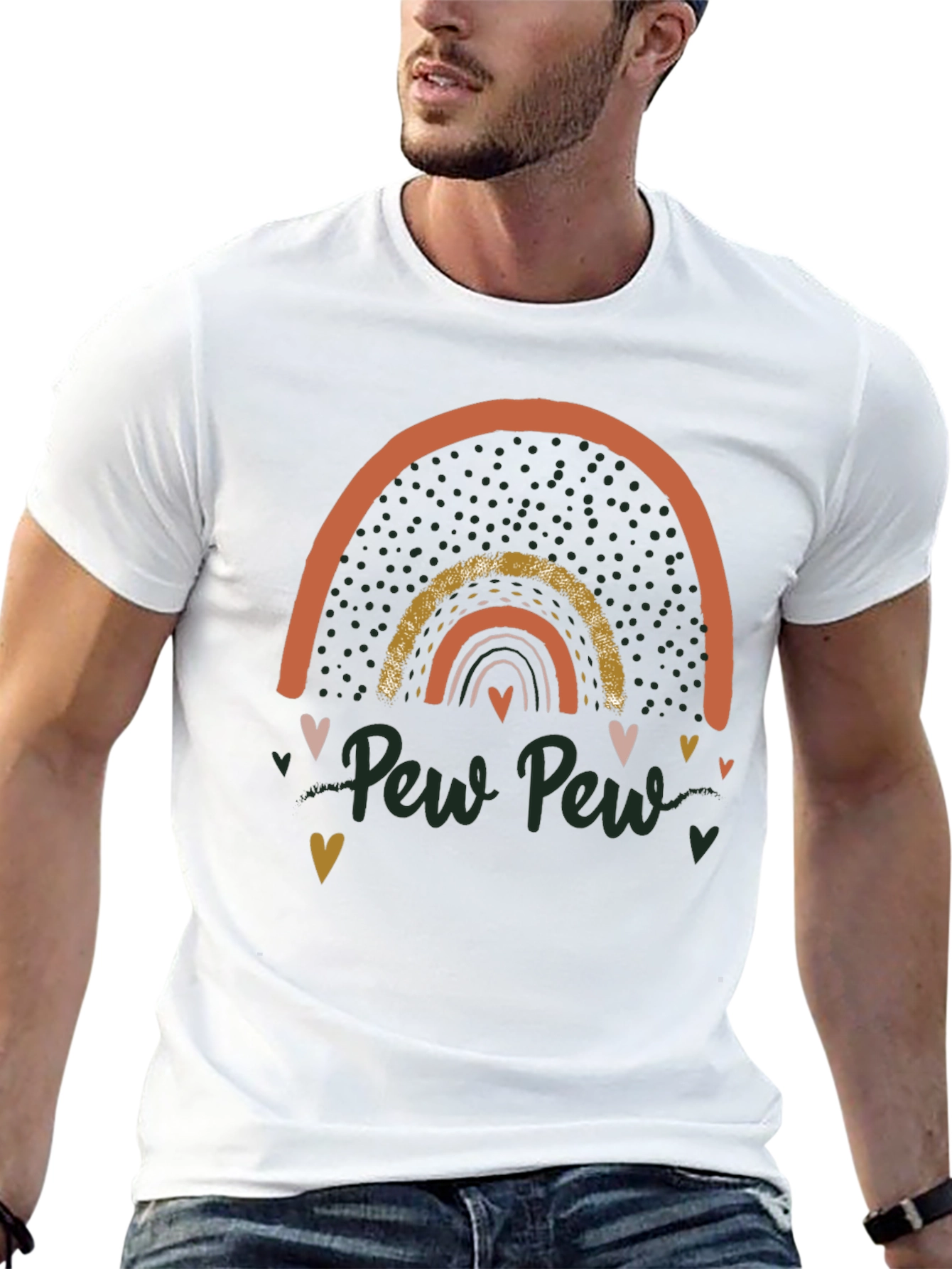 Pew Pew Rainbow Graphic Tee
