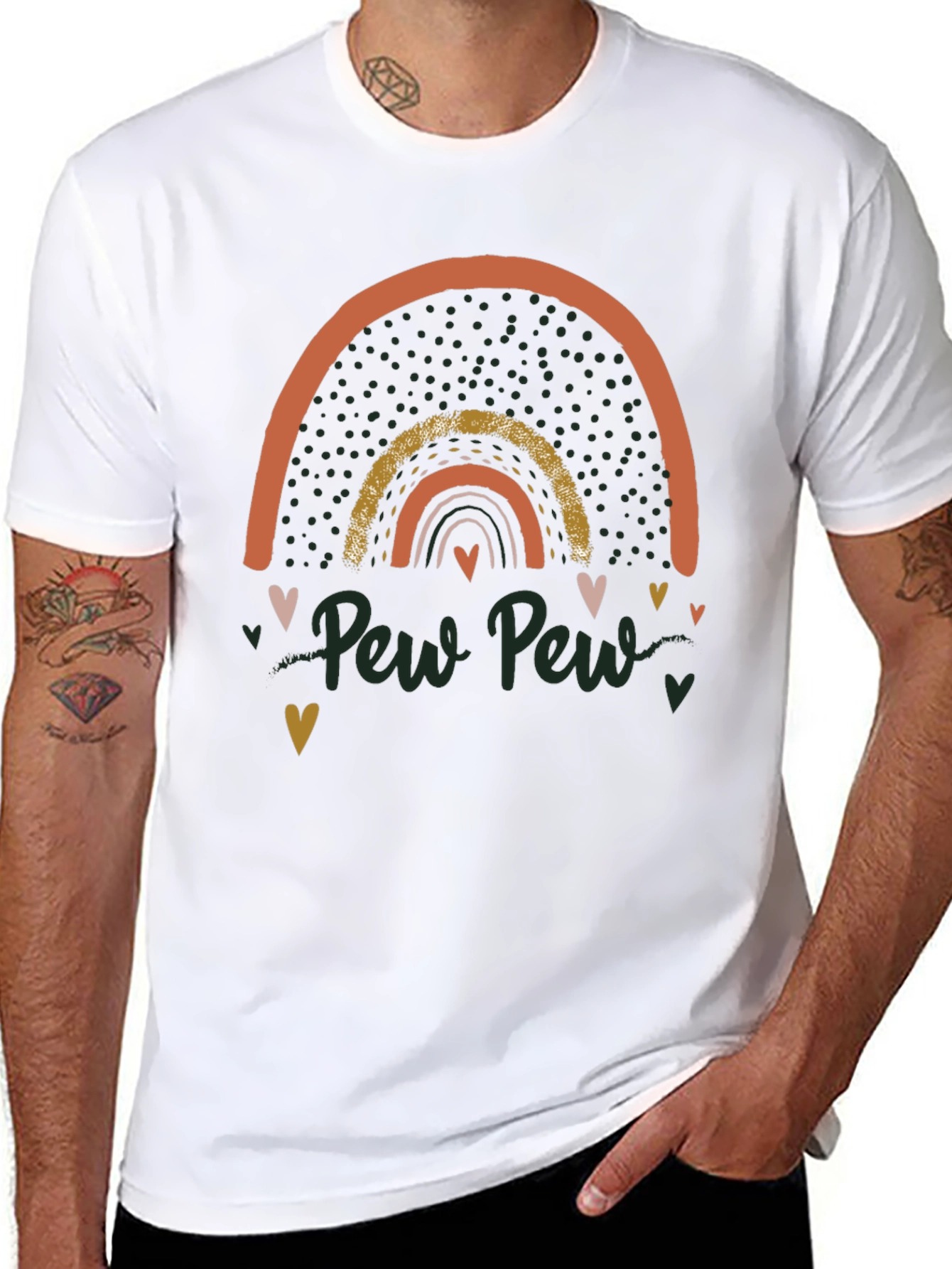 Pew Pew Rainbow Graphic Tee
