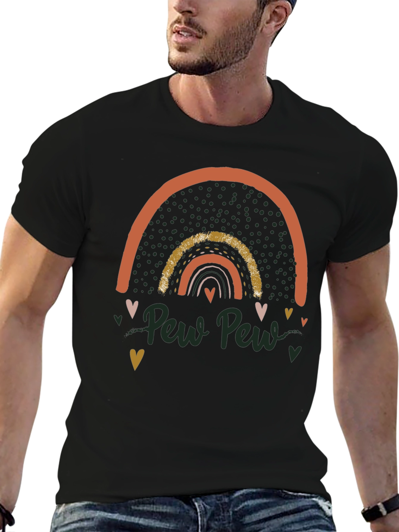 Pew Pew Rainbow Graphic Tee