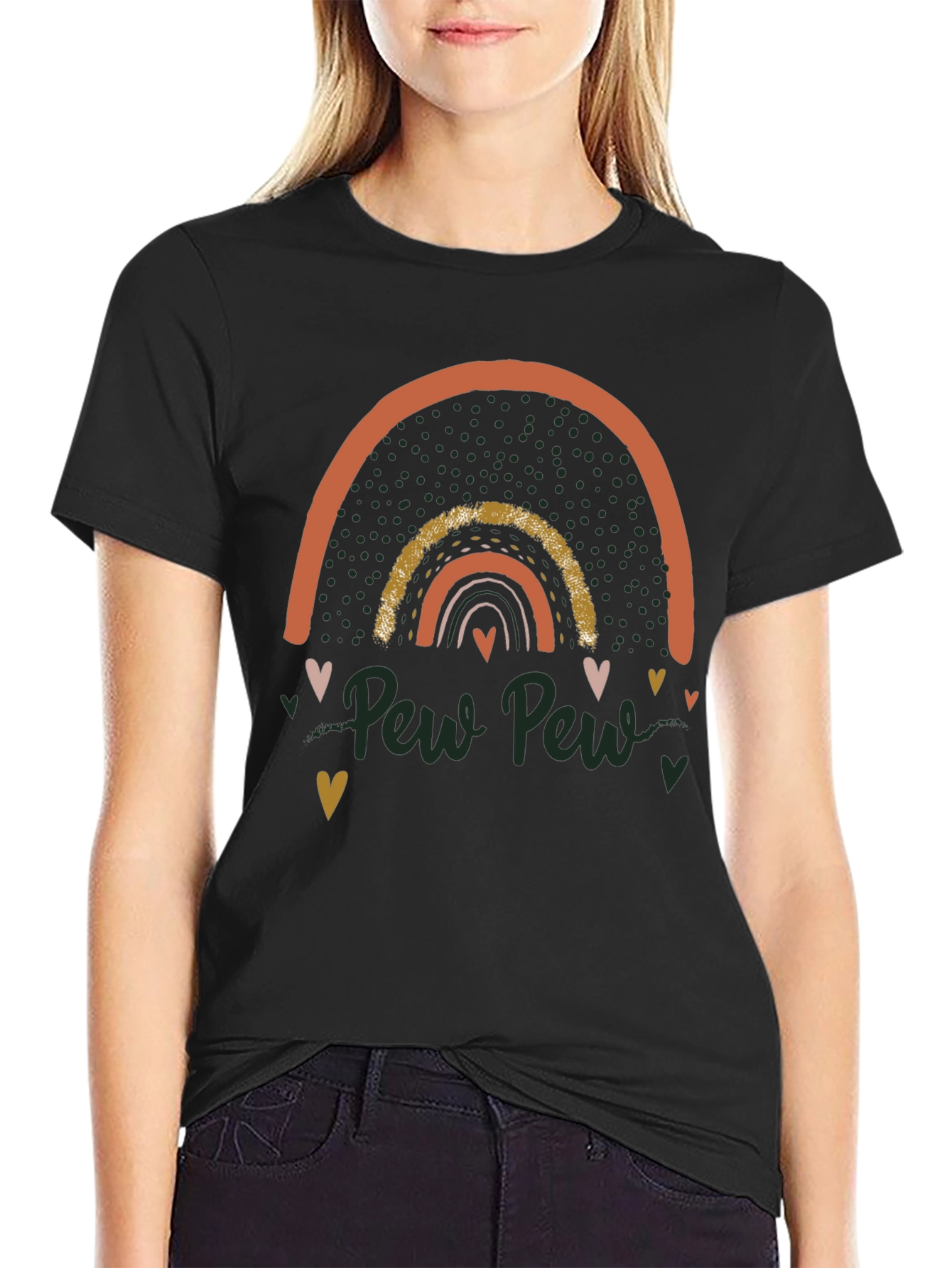 Pew Pew Rainbow Graphic Tee