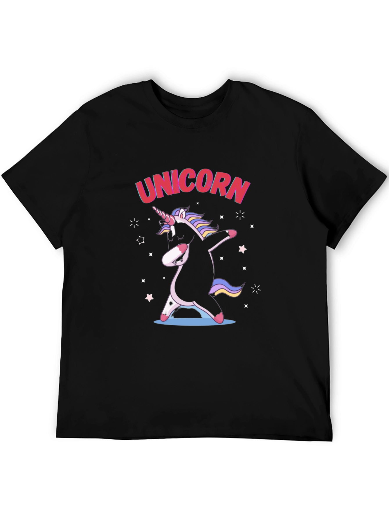 Unicorn Dab Black T-Shirt