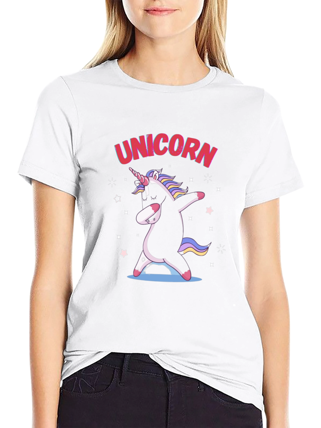Unicorn Dab Black T-Shirt