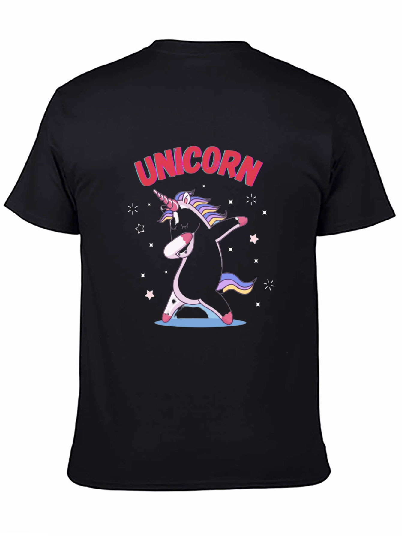 Unicorn Dab Black T-Shirt