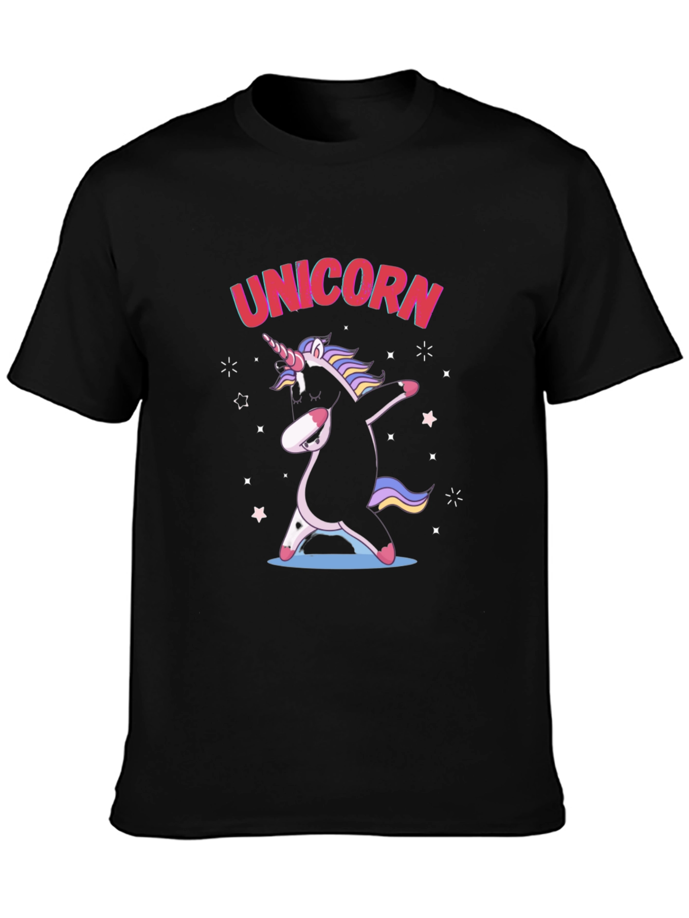 Unicorn Dab Black T-Shirt