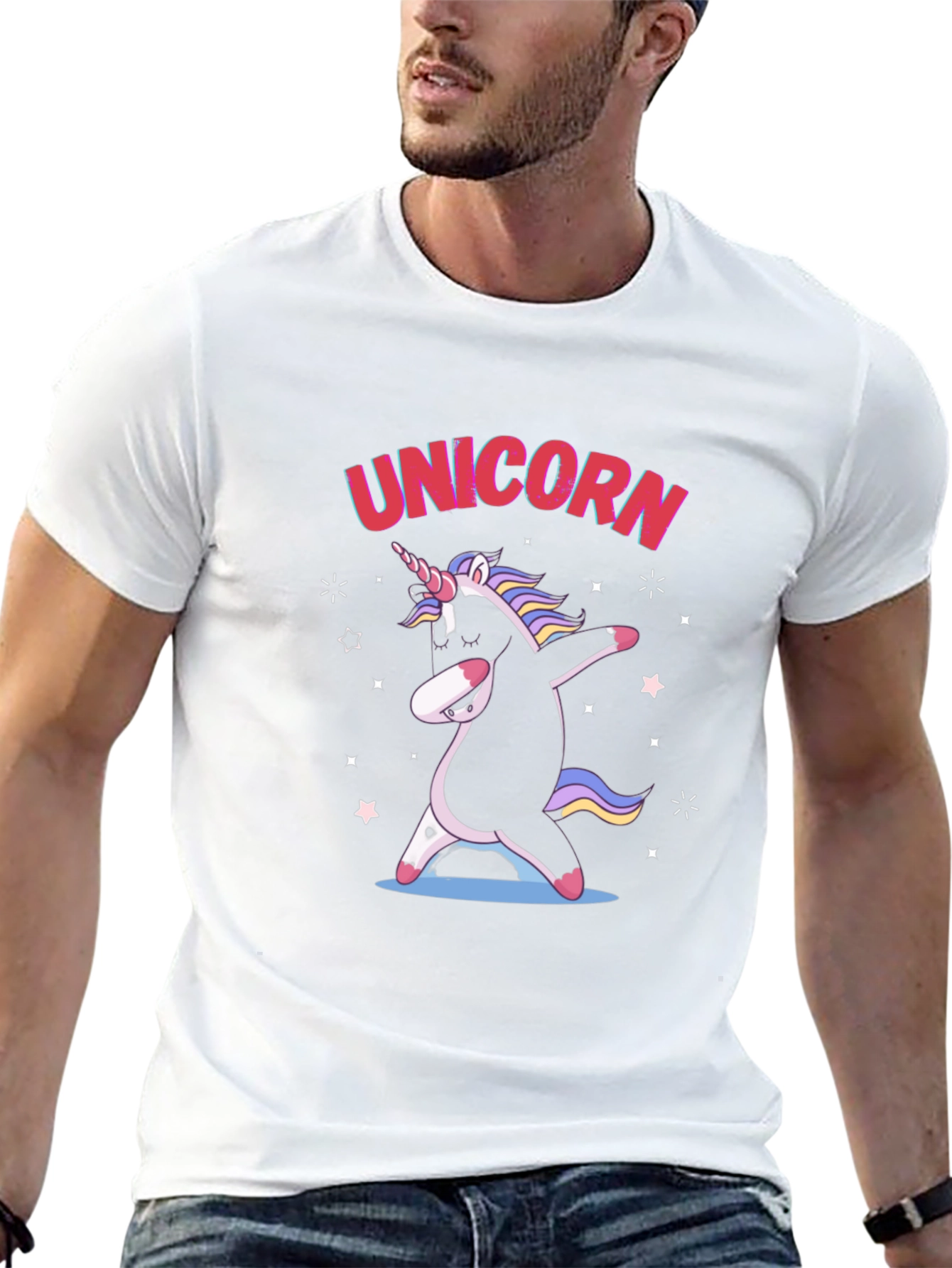 Unicorn Dab Black T-Shirt