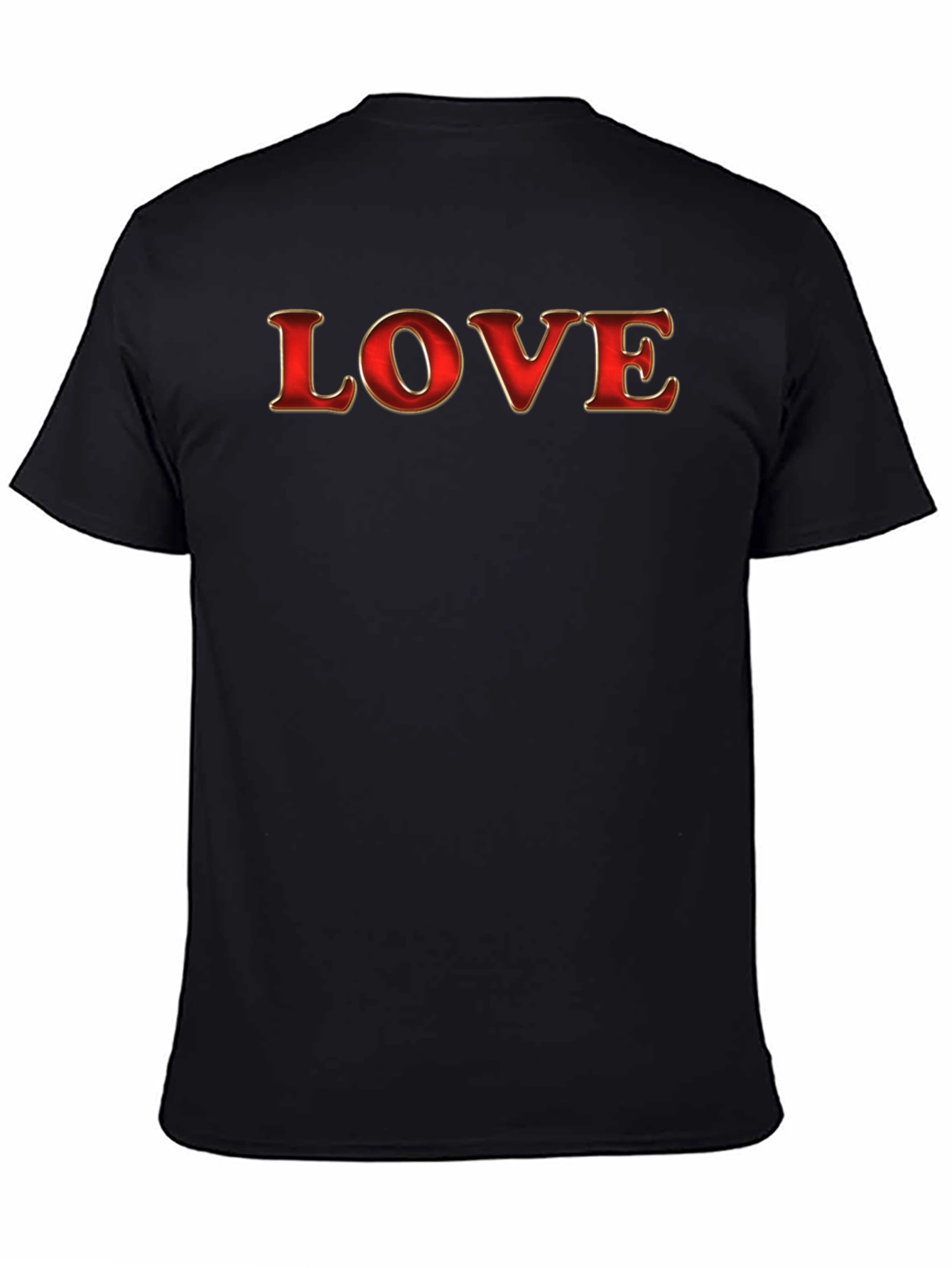 LOVE Graphic Tee - Stylish Black Cotton T-Shirt