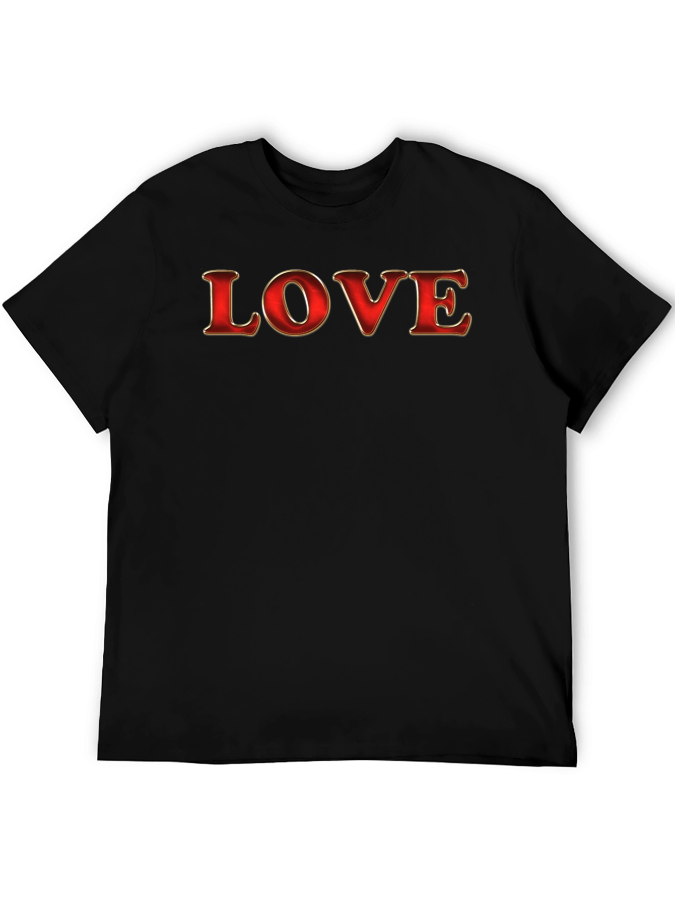 LOVE Graphic Tee - Stylish Black Cotton T-Shirt