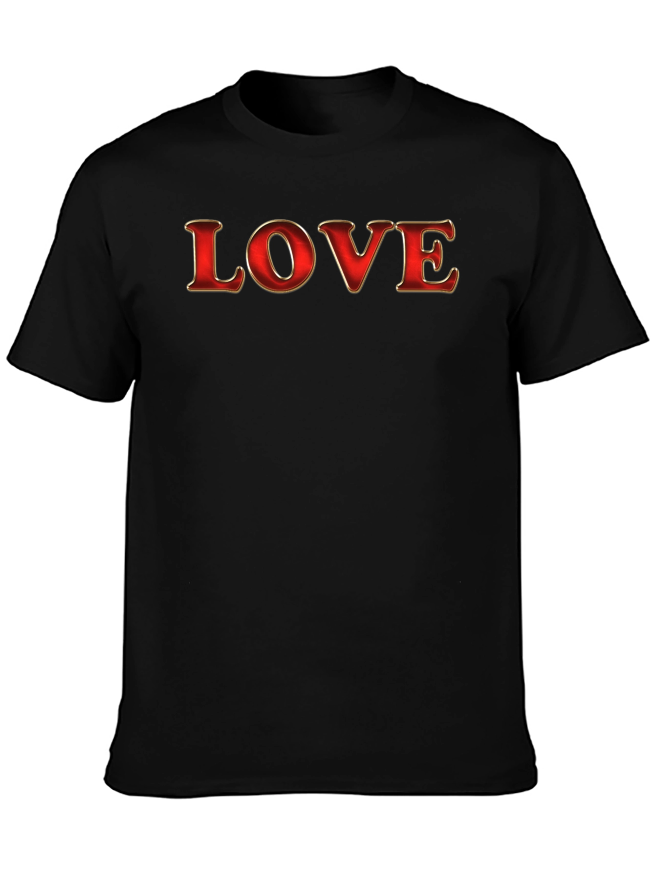 LOVE Graphic Tee - Stylish Black Cotton T-Shirt