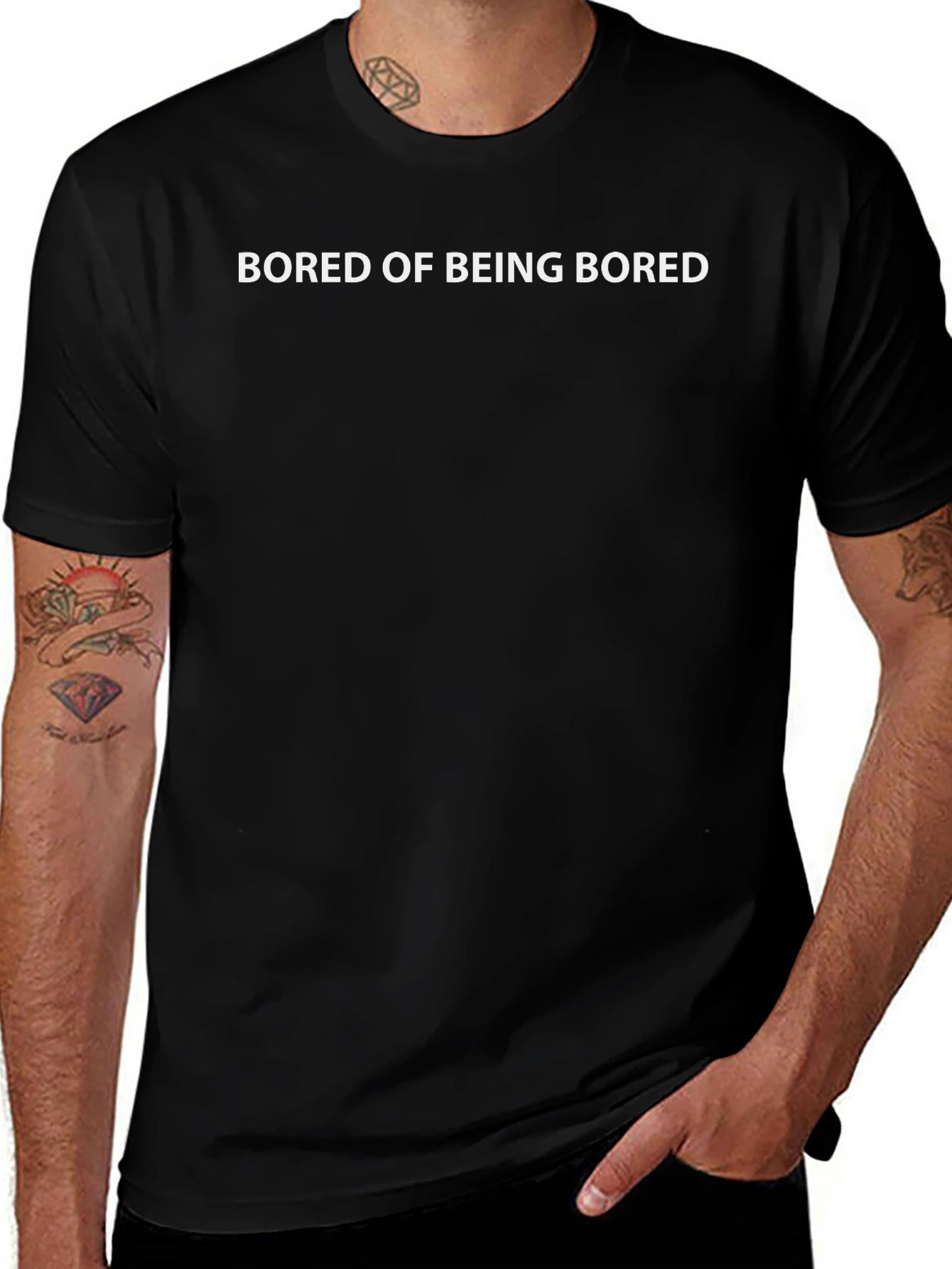 Bored of Being Bored Black T-Shirt