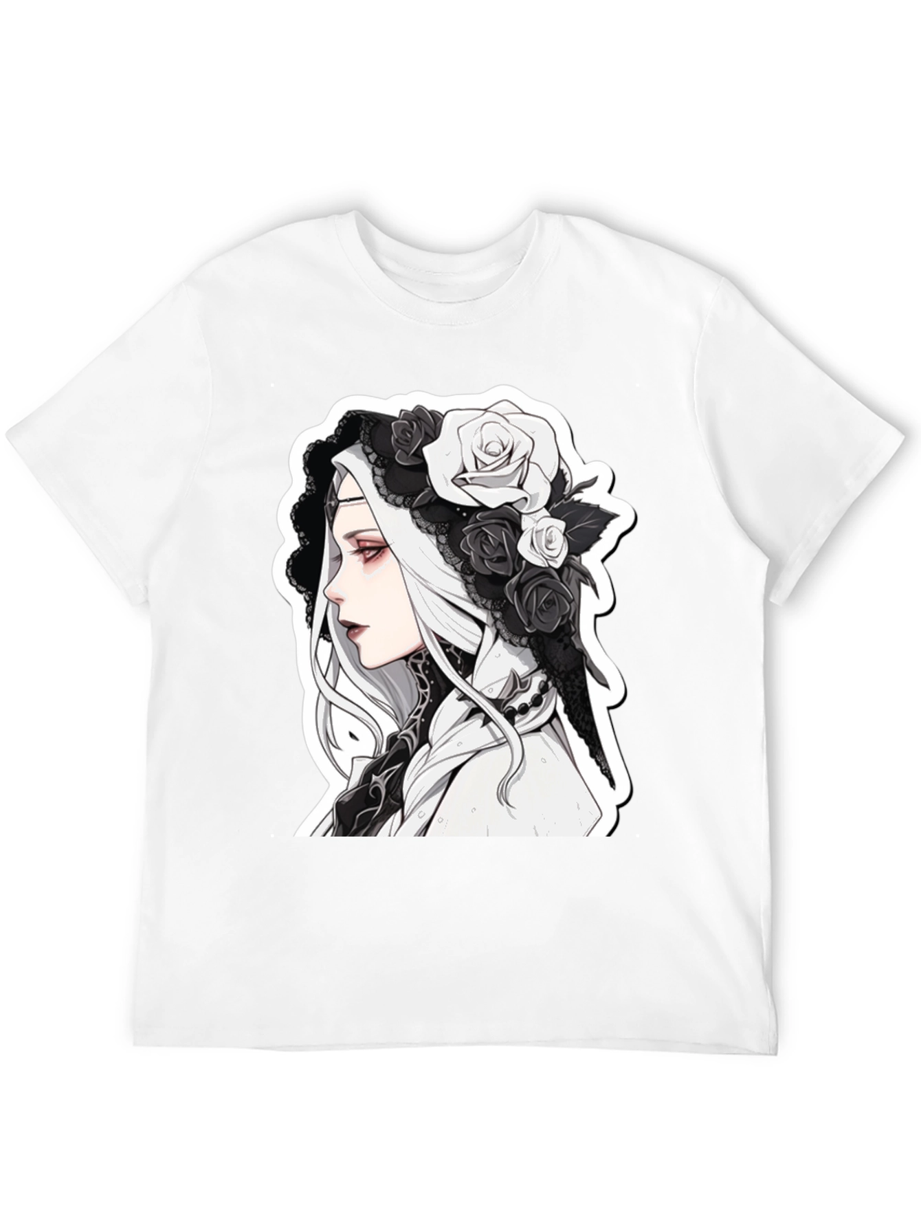Gothic Anime Black T-Shirt