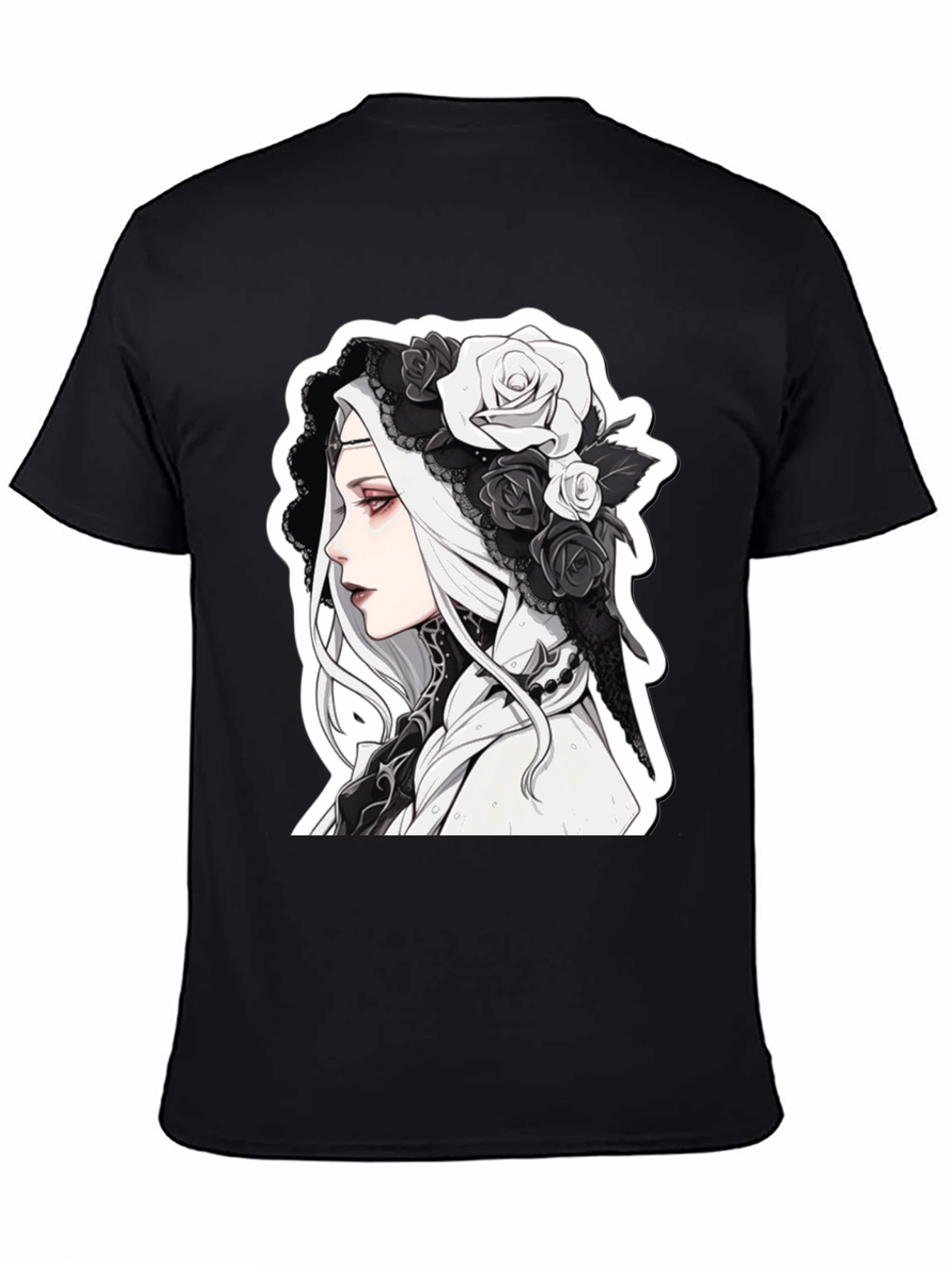 Gothic Anime Black T-Shirt