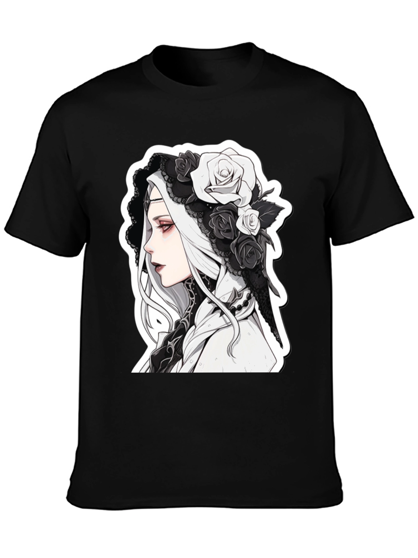 Gothic Anime Black T-Shirt