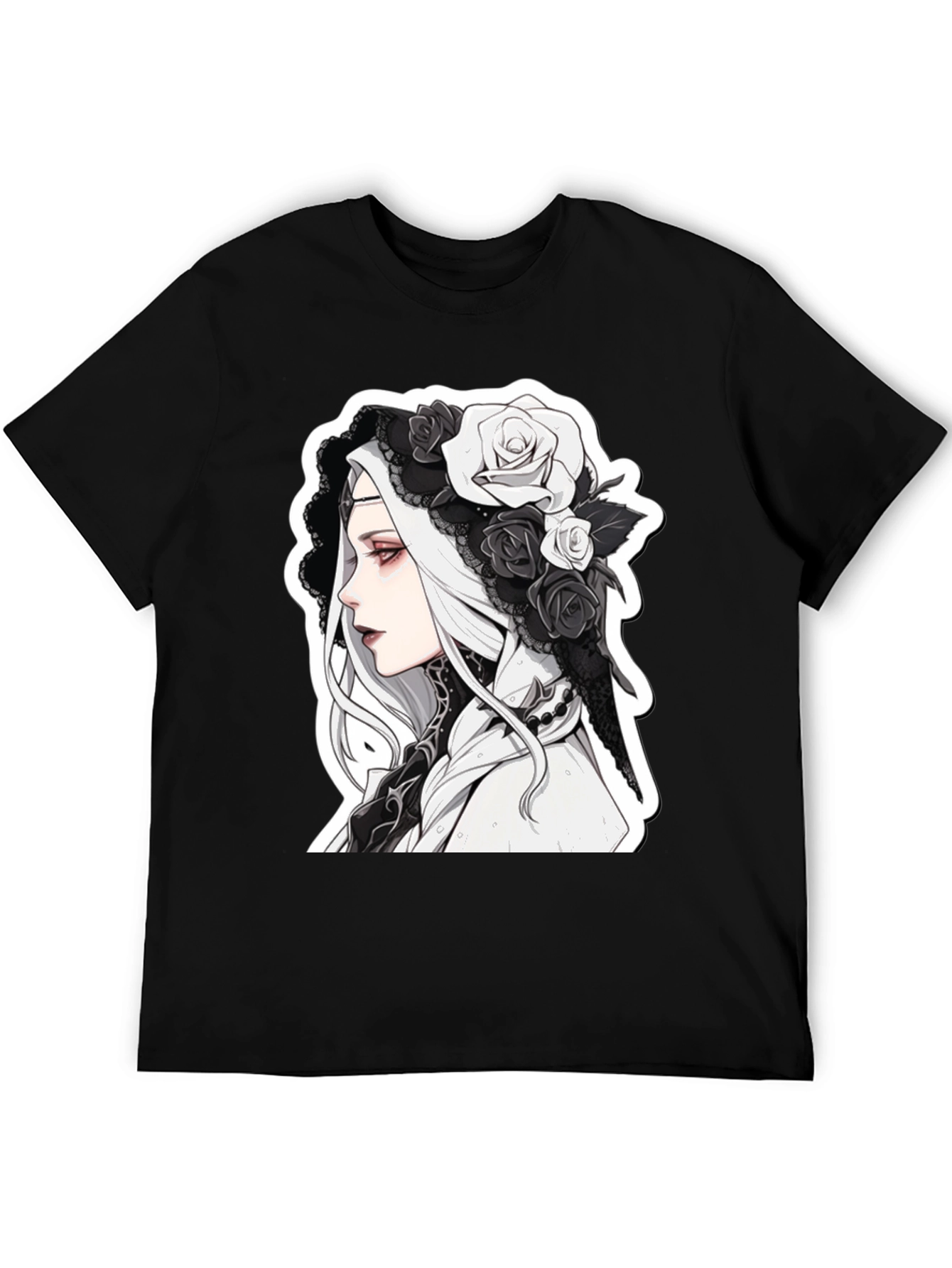 Gothic Anime Black T-Shirt