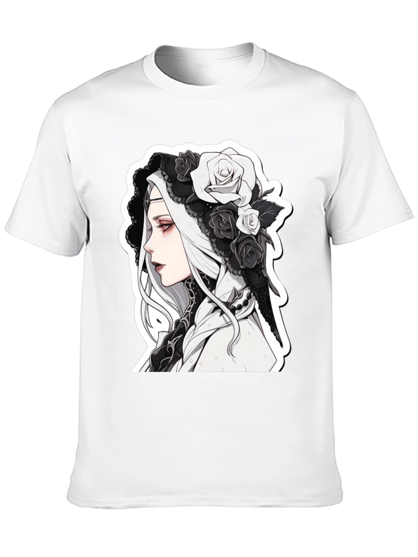 Gothic Anime Black T-Shirt