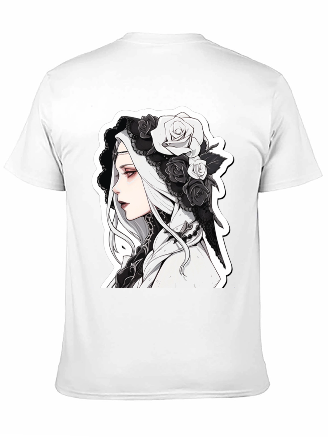 Gothic Anime Black T-Shirt