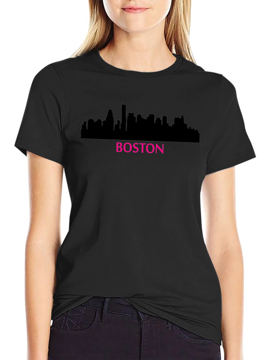 Boston Skyline Graphic T-Shirt