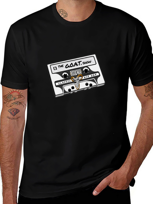 GOAT Show Cassette Graphic Tee - Classic Hip Hop Style