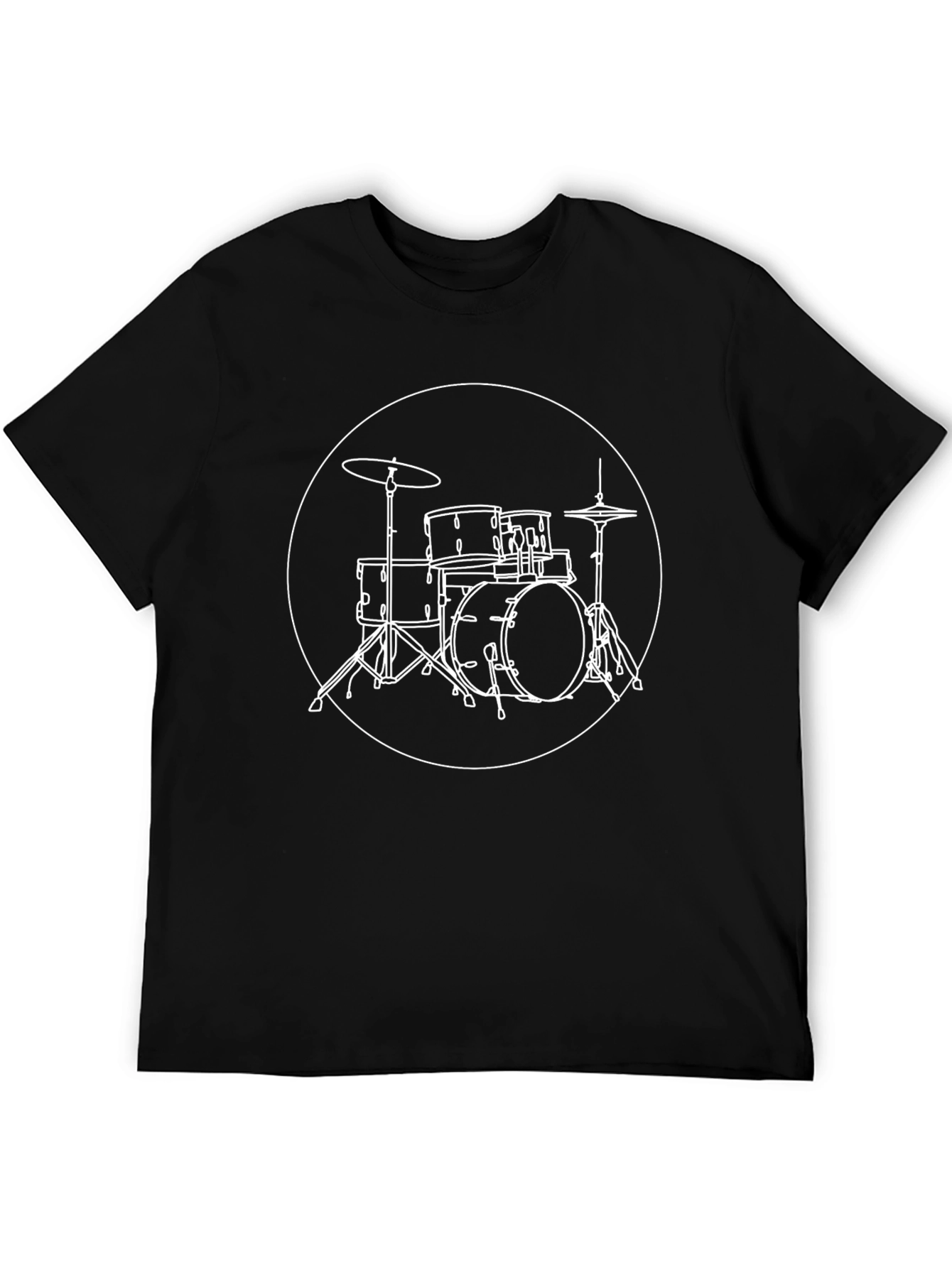 Drum Kit Graphic Tee - Black