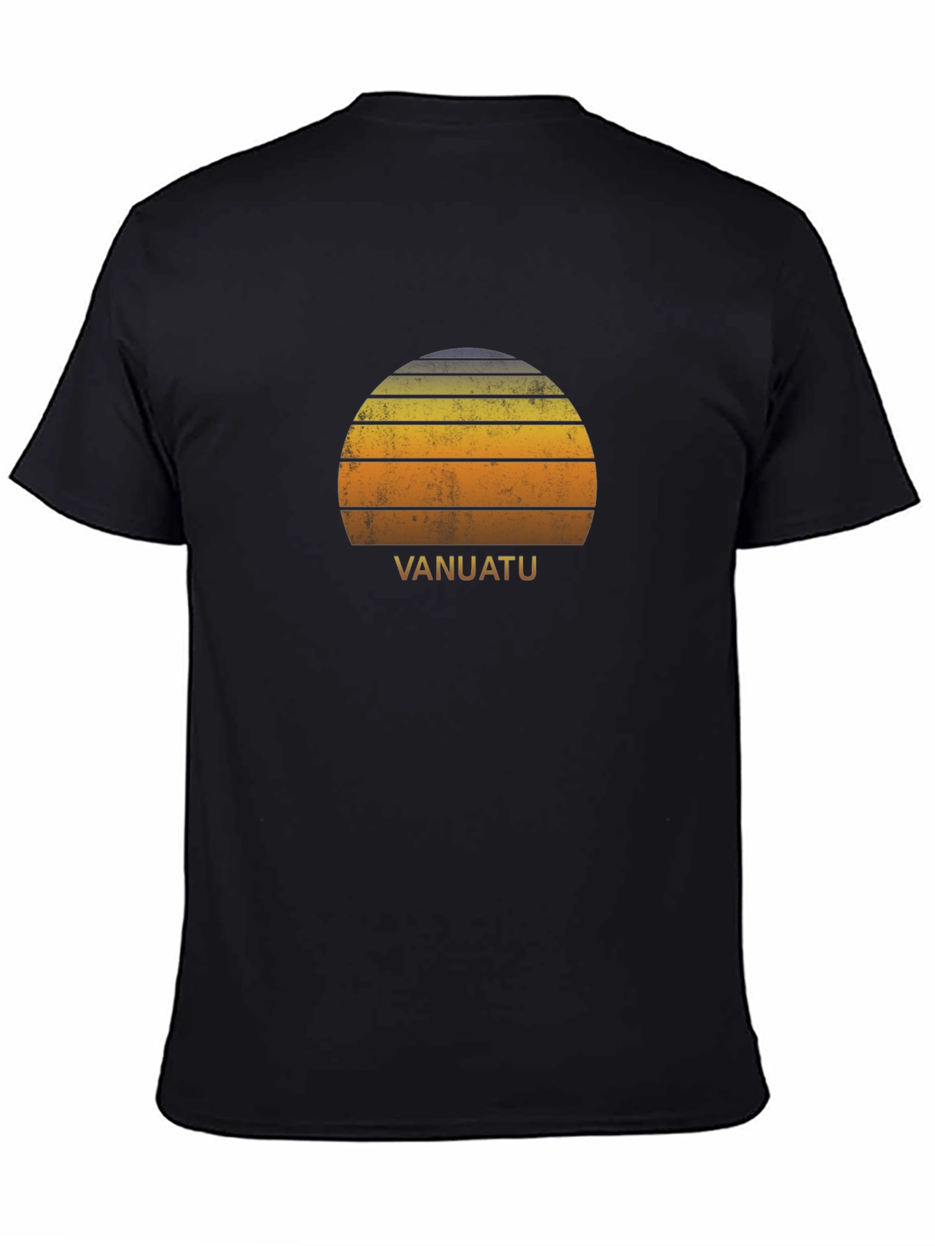 Vanuatu Retro Sunset T-Shirt - Island Vibes