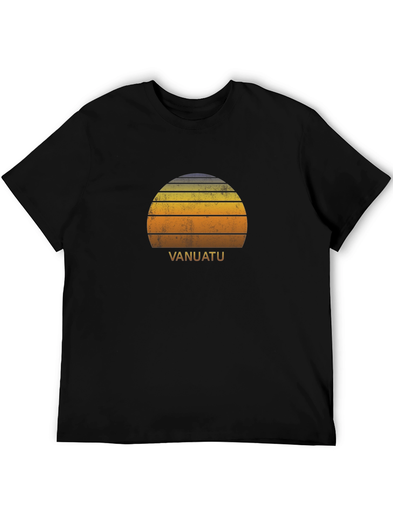 Vanuatu Retro Sunset T-Shirt - Island Vibes