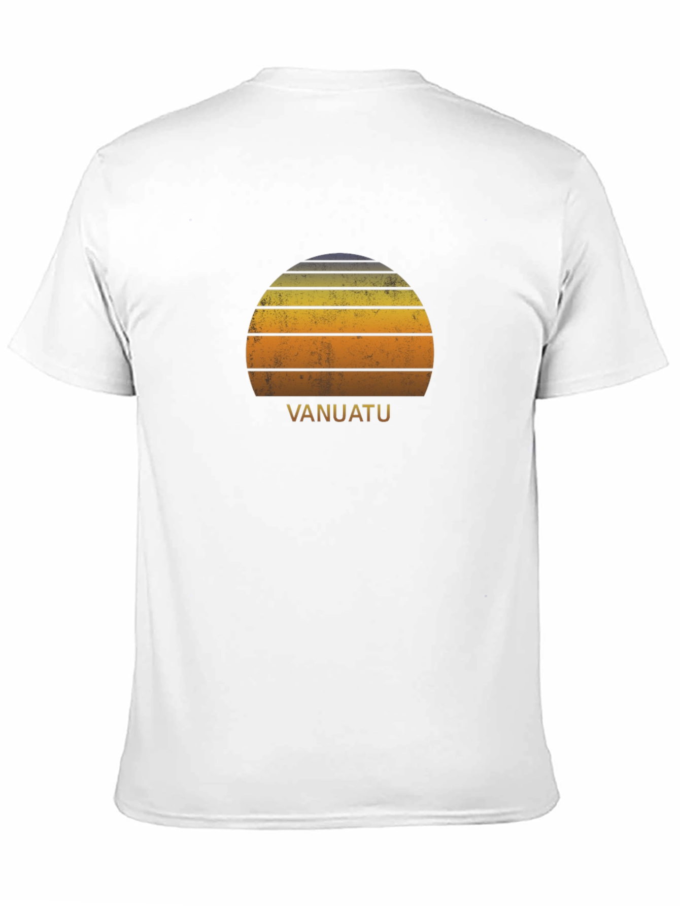 Vanuatu Retro Sunset T-Shirt - Island Vibes