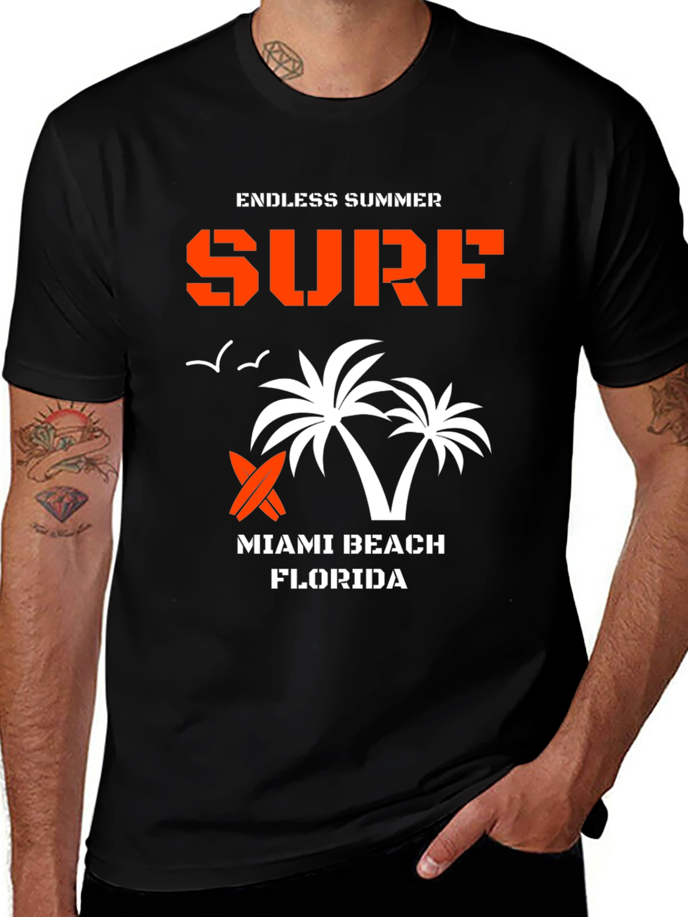 Endless Summer Surf T-Shirt - Miami Beach Florida