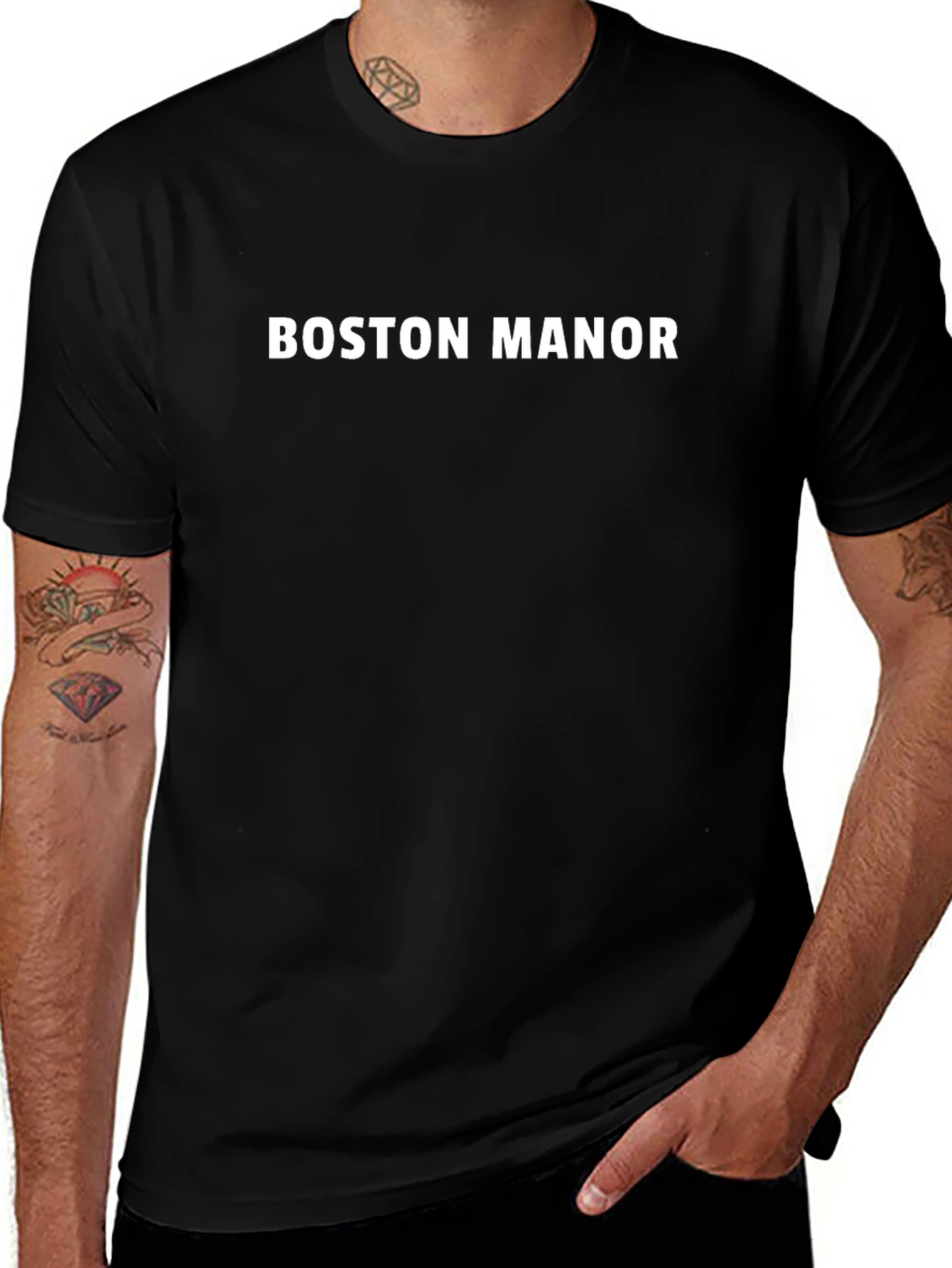 Boston Manor Black T-Shirt