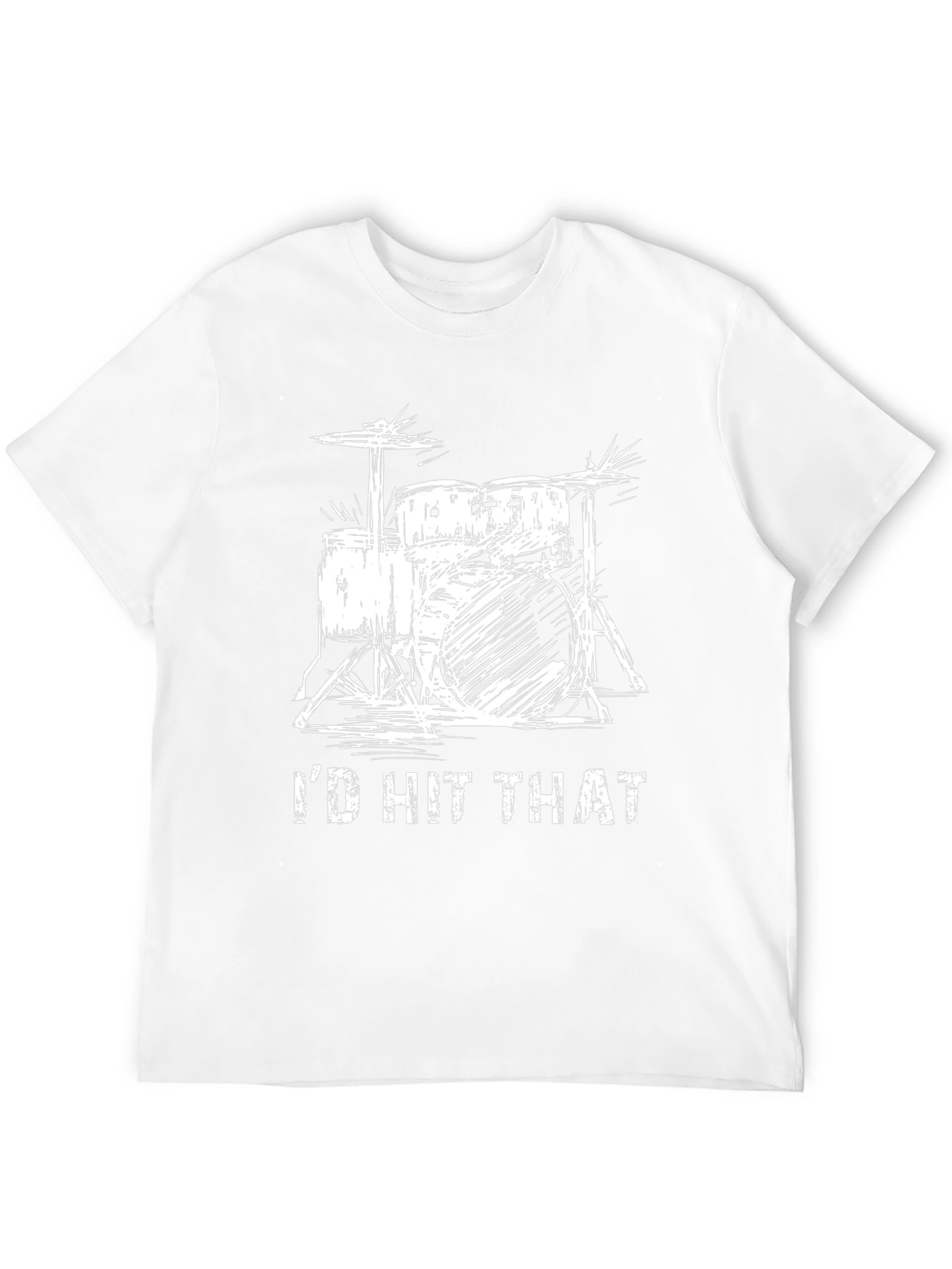 Id Hit That Drum Set Black T-Shirt