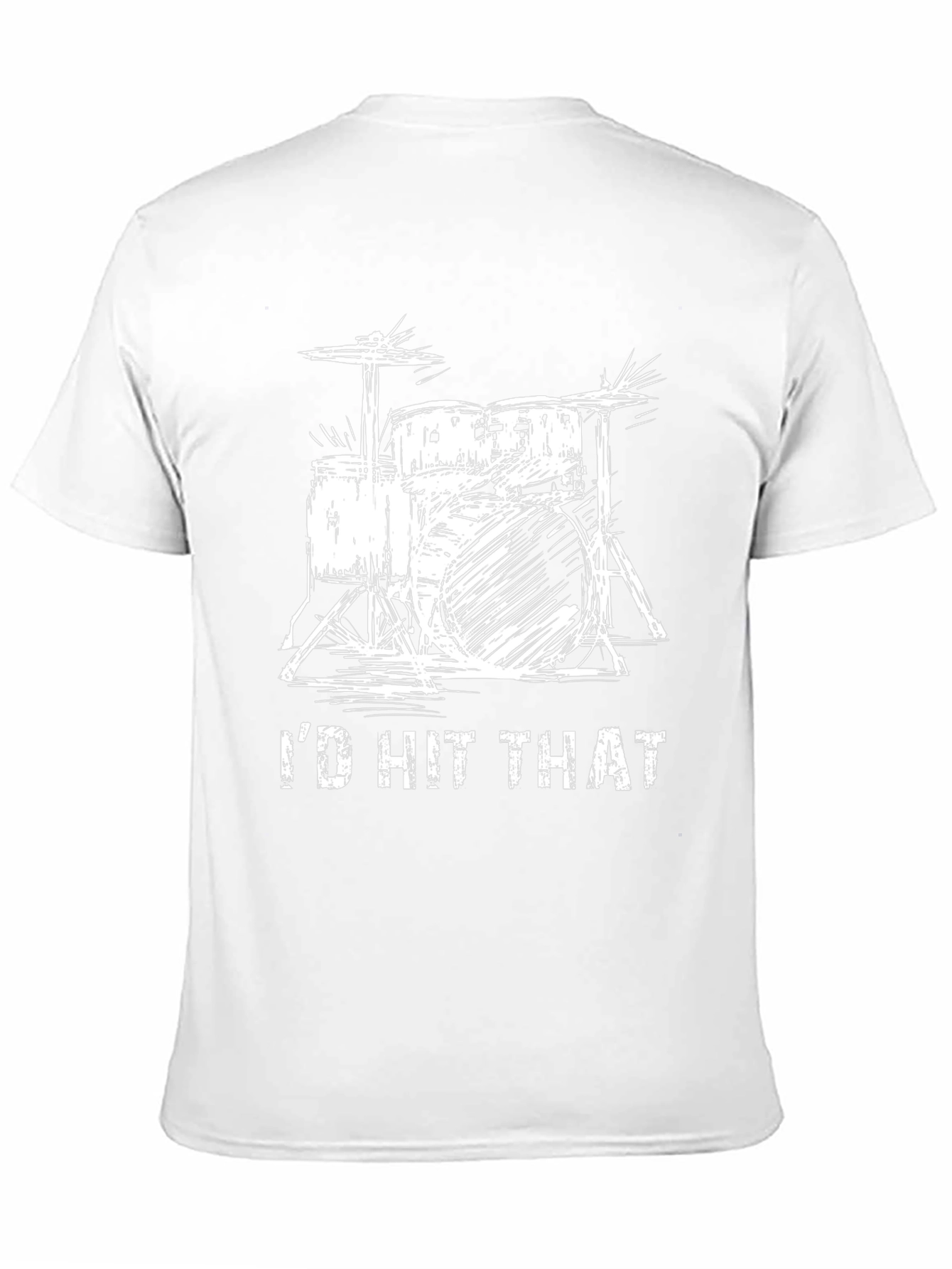 Id Hit That Drum Set Black T-Shirt