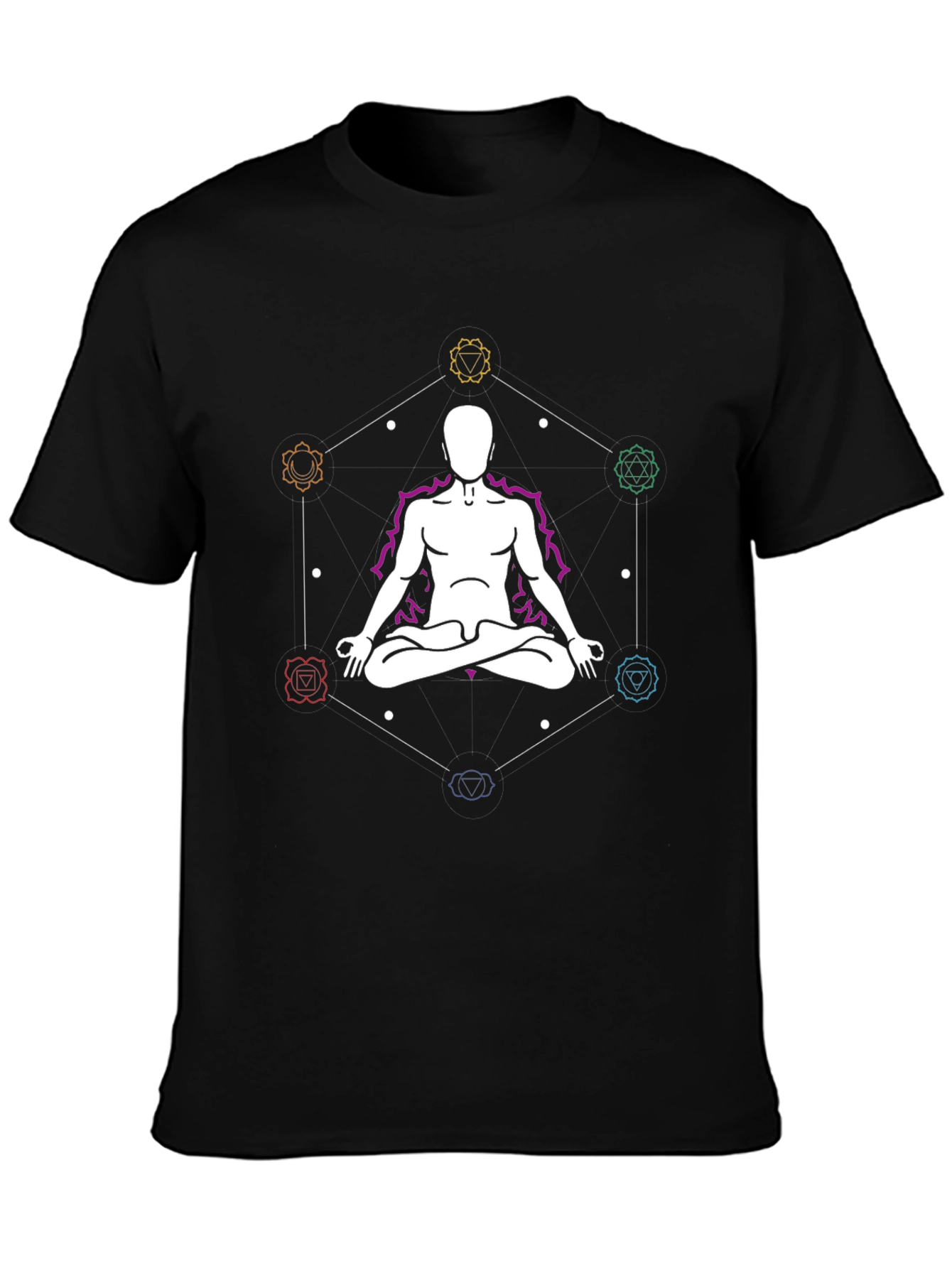 Chakra Meditation Graphic T-Shirt - Relax & Center Yourself