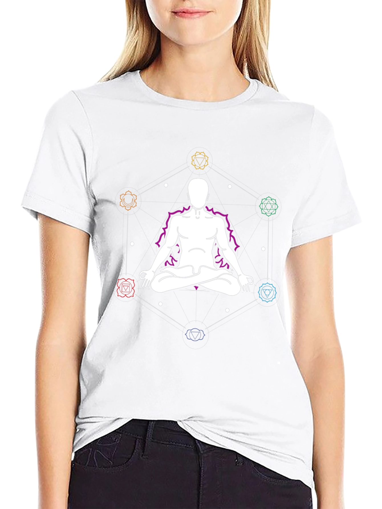 Chakra Meditation Graphic T-Shirt - Relax & Center Yourself