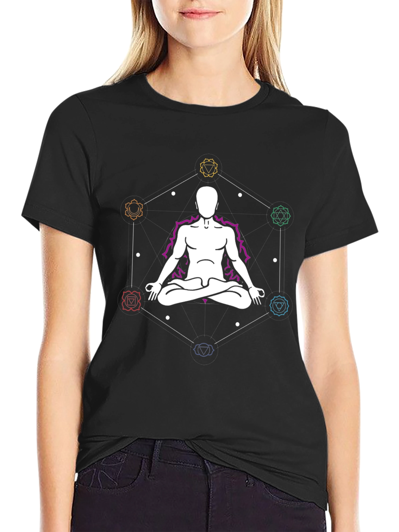 Chakra Meditation Graphic T-Shirt - Relax & Center Yourself