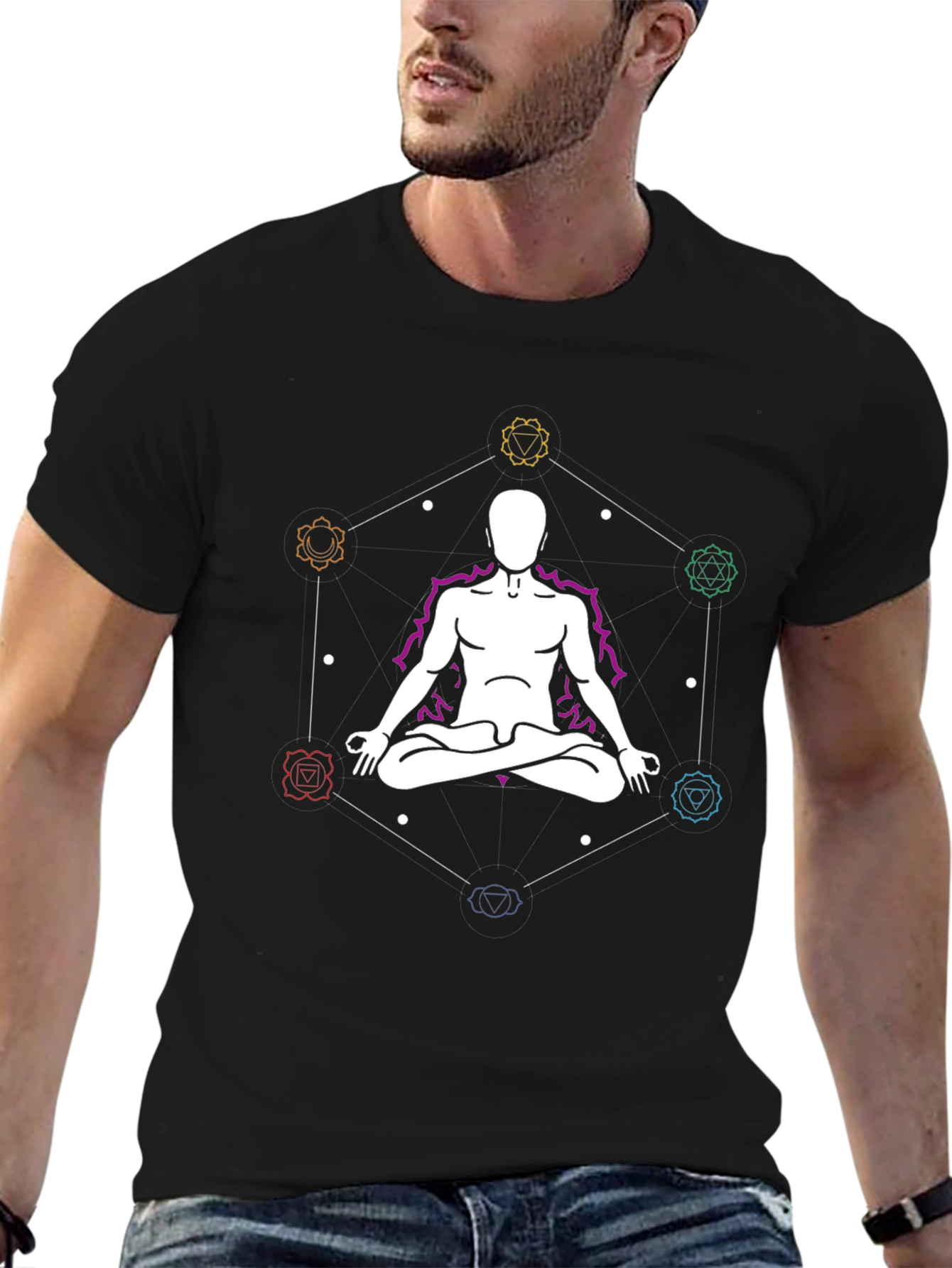 Chakra Meditation Graphic T-Shirt - Relax & Center Yourself
