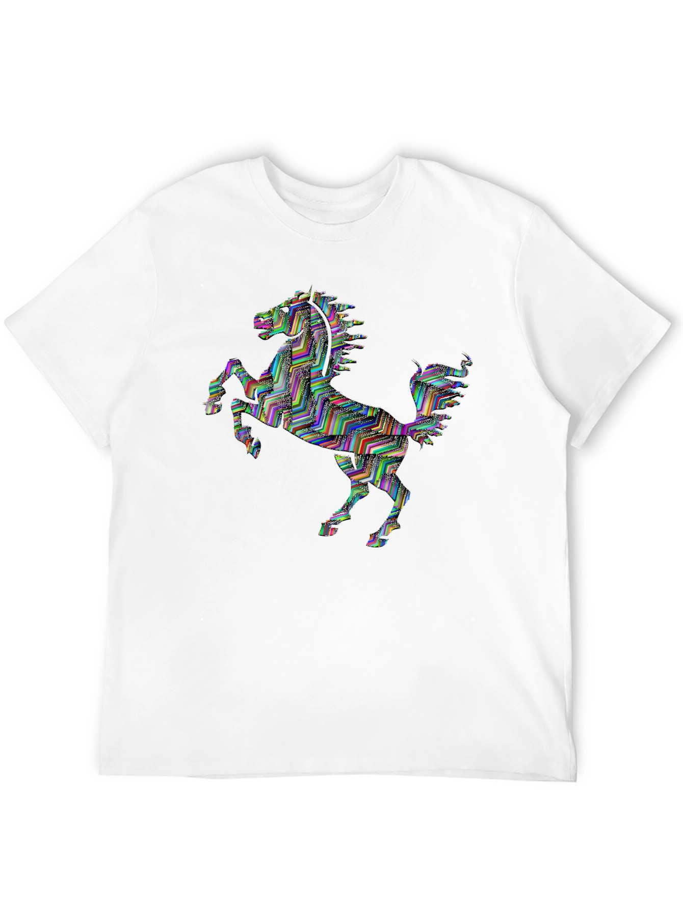 Prancing Horse Graphic T-Shirt - Black