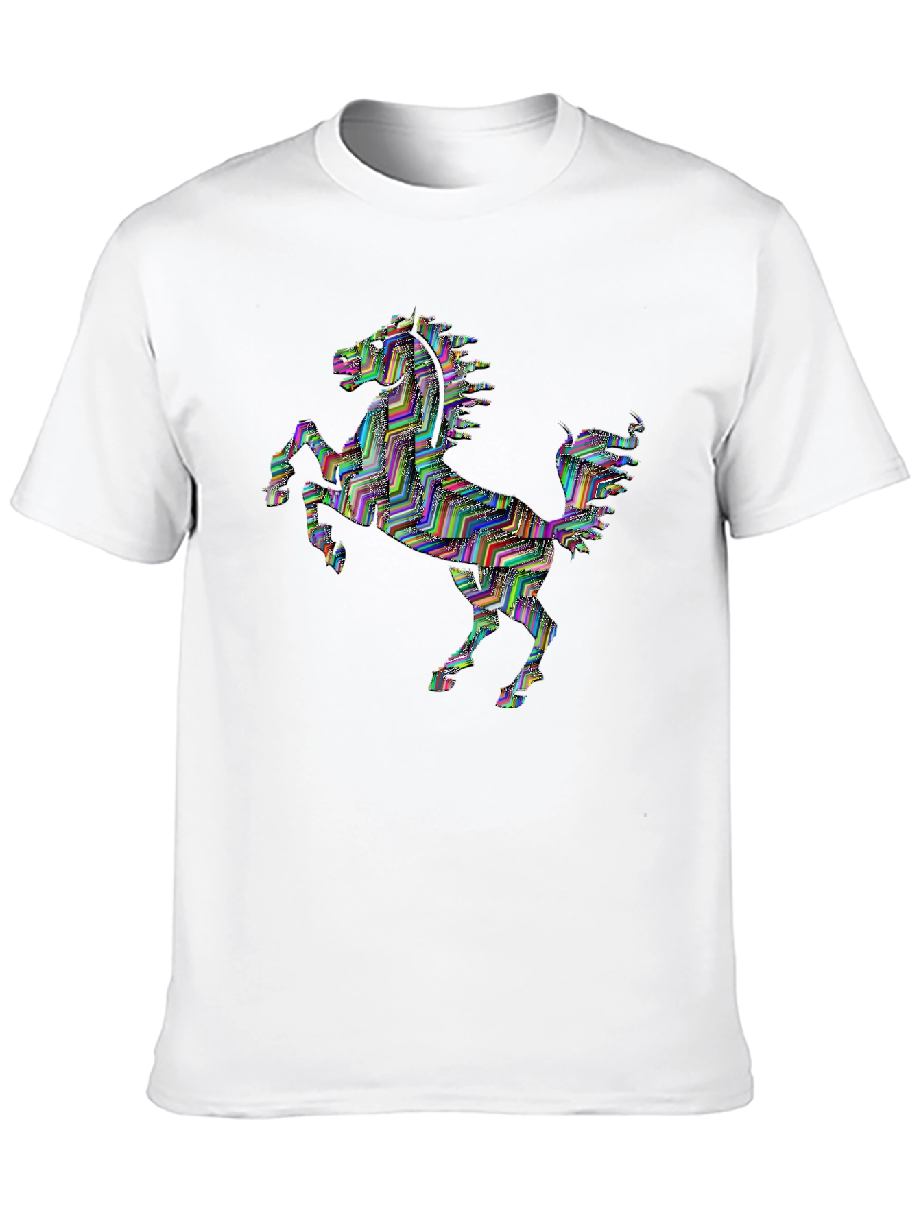 Prancing Horse Graphic T-Shirt - Black