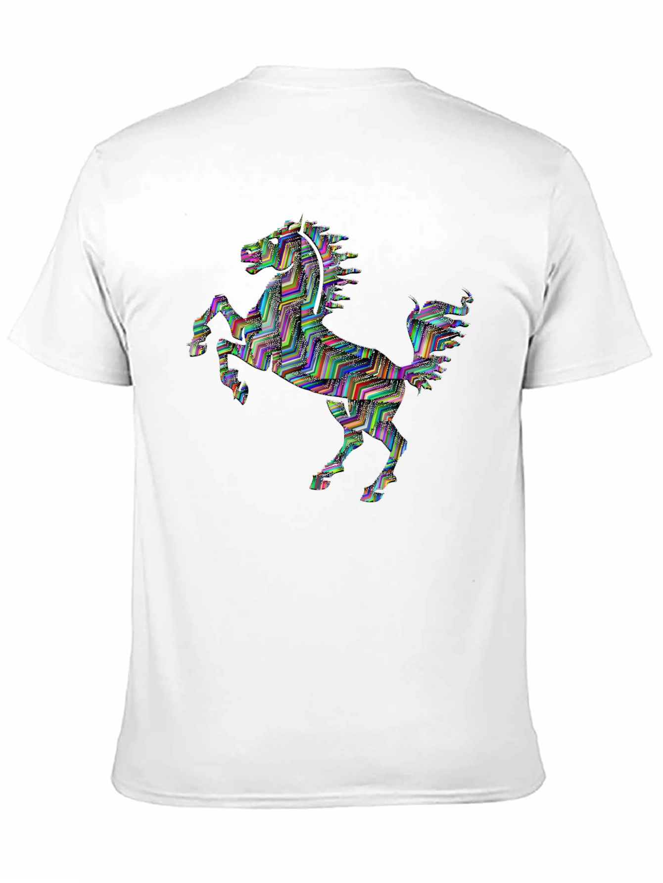 Prancing Horse Graphic T-Shirt - Black